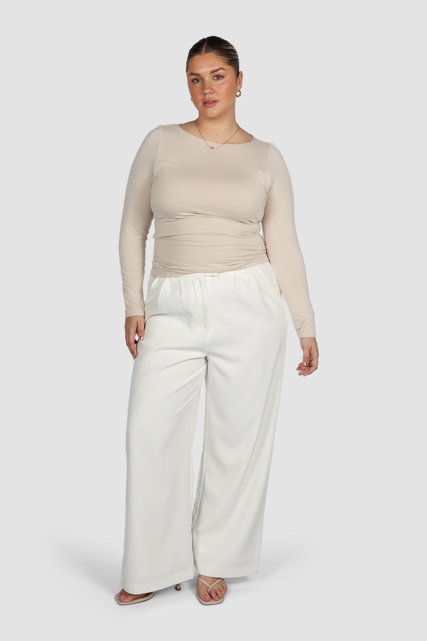 ULTRASOFT ORLA L/S TOP BEIGE