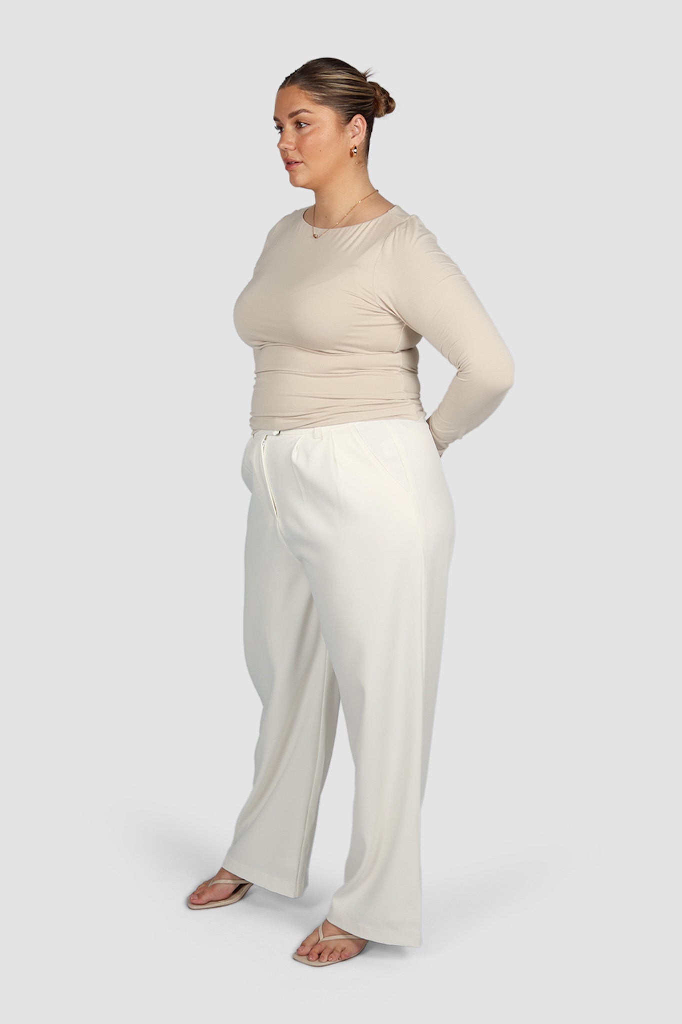 ULTRASOFT ORLA L/S TOP BEIGE