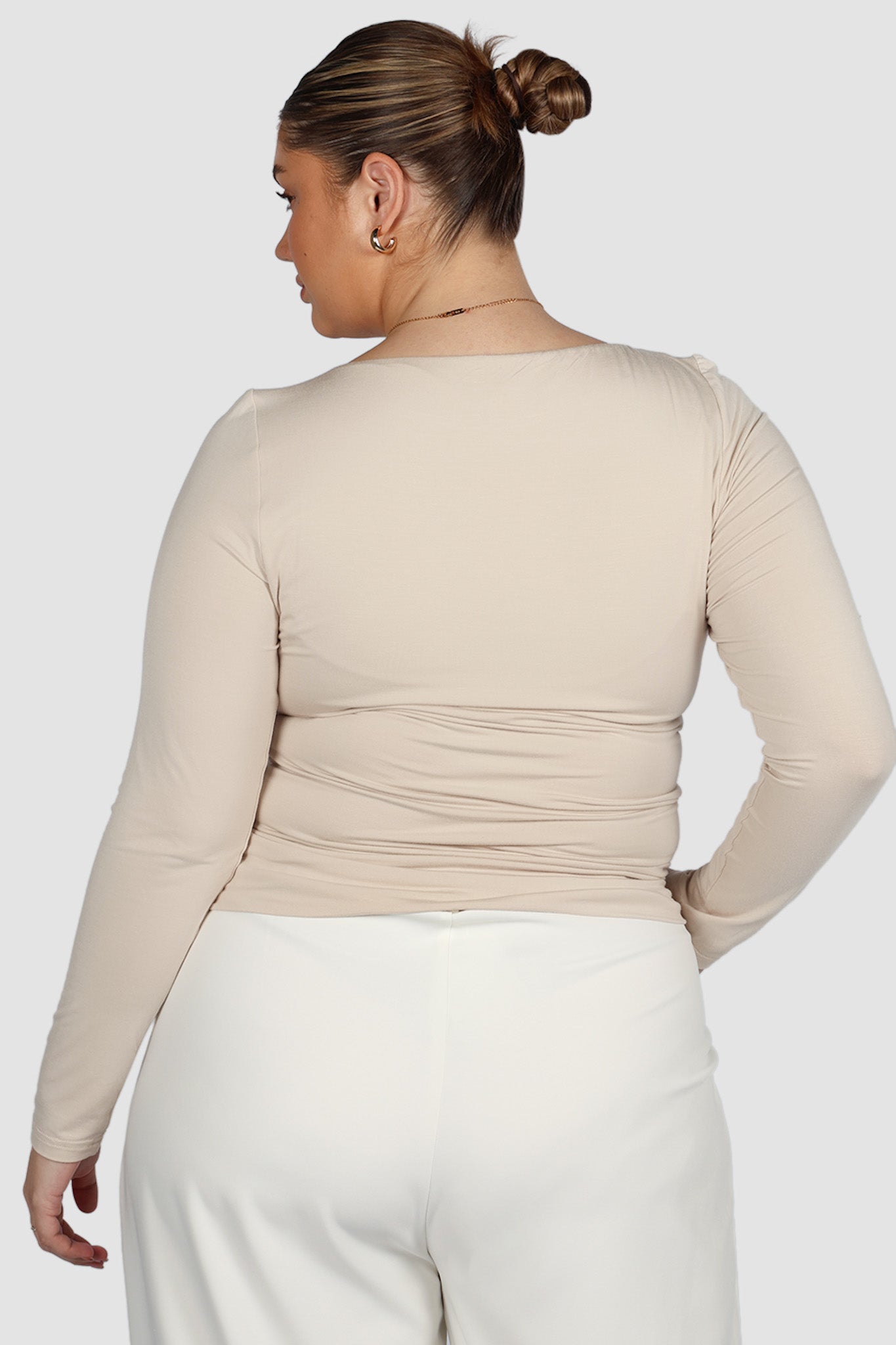 ULTRASOFT ORLA L/S TOP BEIGE