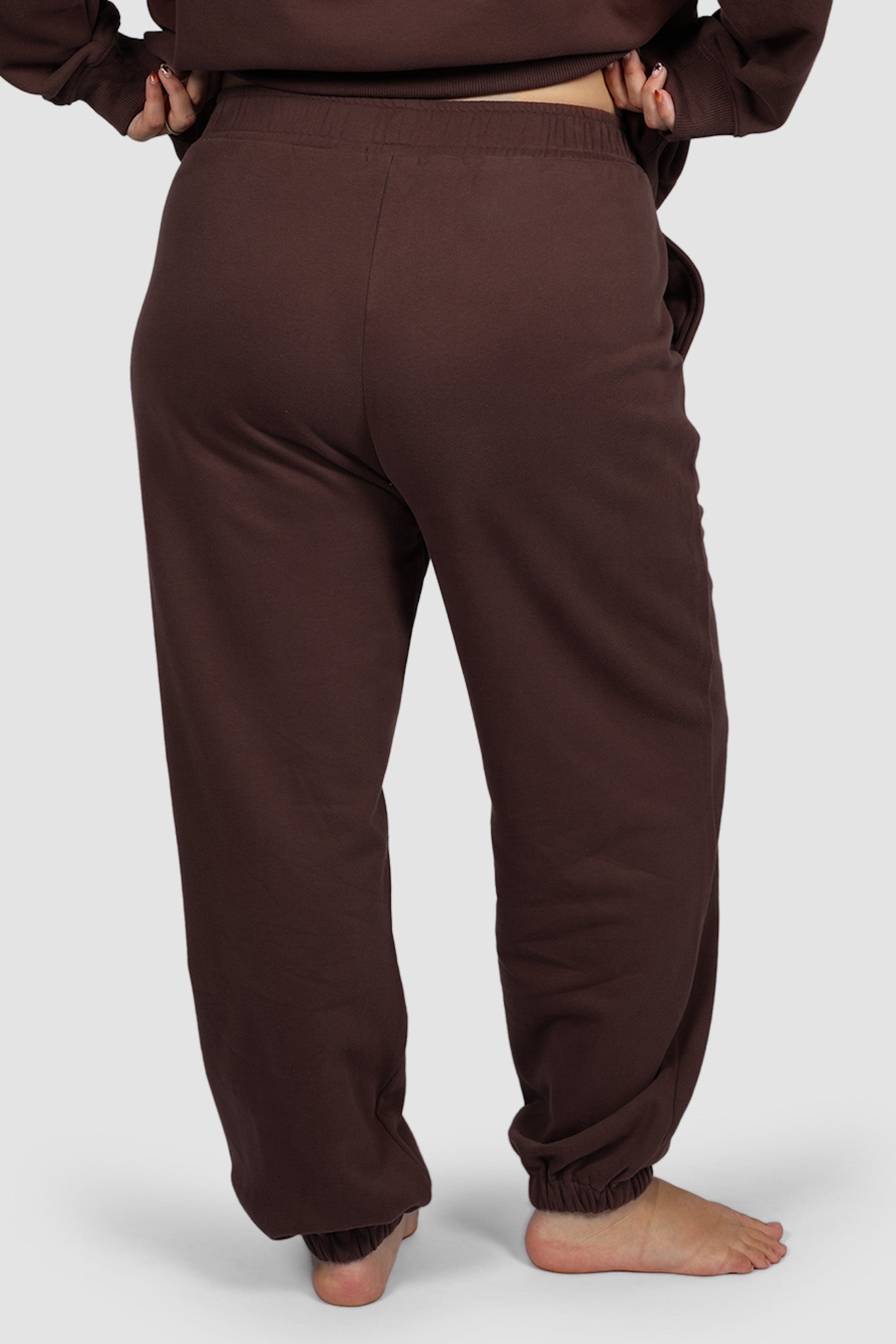 FAYT LOGO CUFF SWEATPANT CHOCOLATE