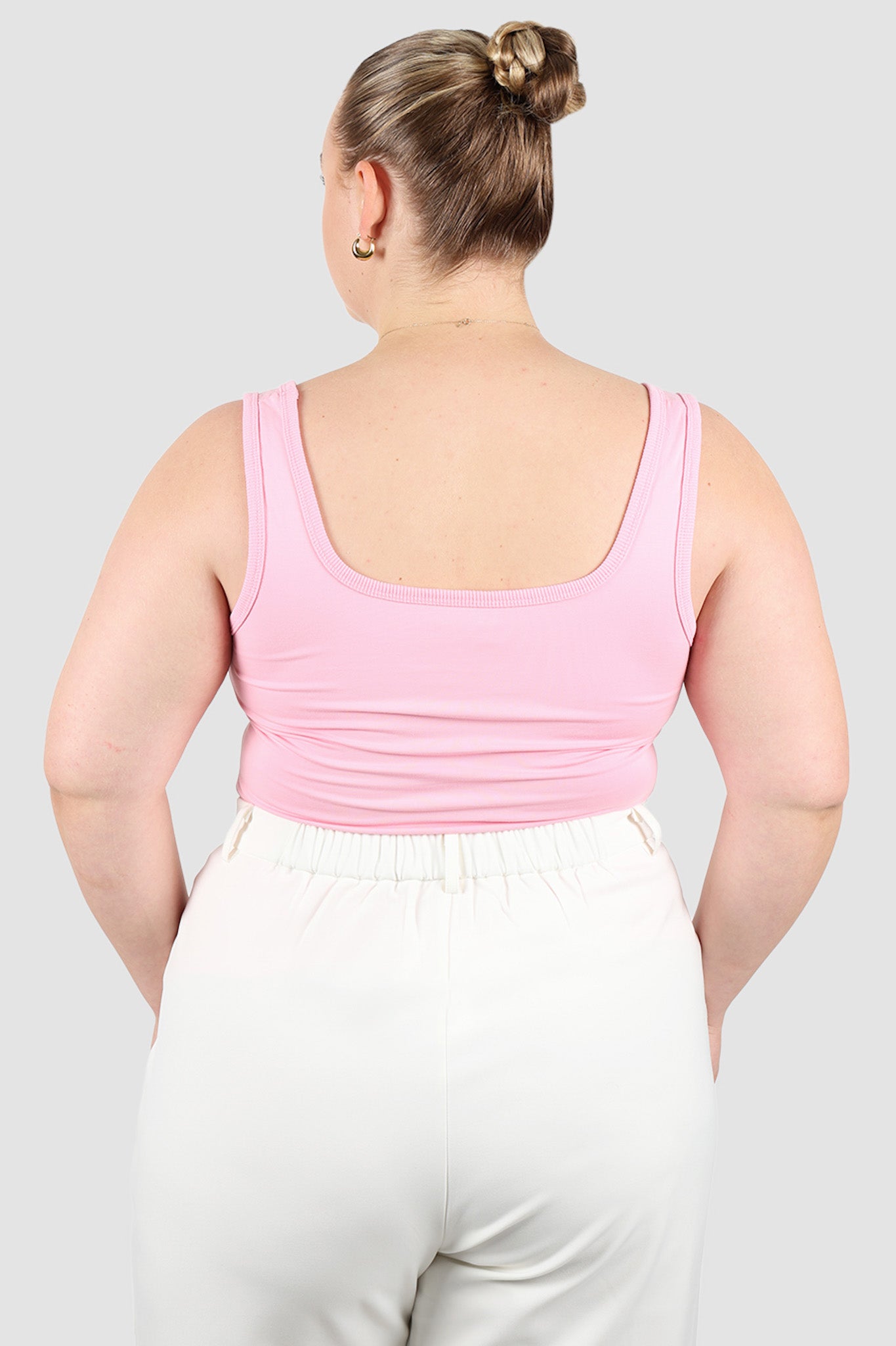 FAYT LOGO TANK SOFT PINK