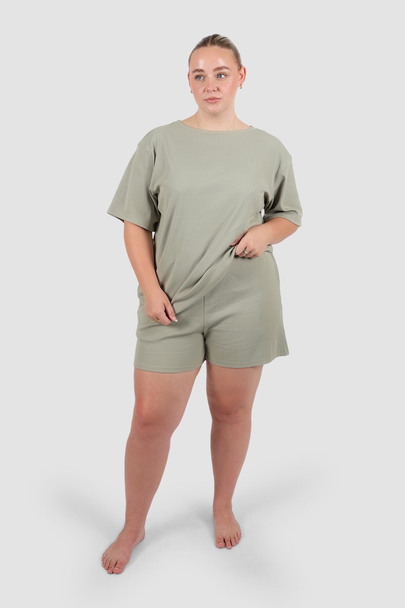 TORLA RIB SHORTS SAGE