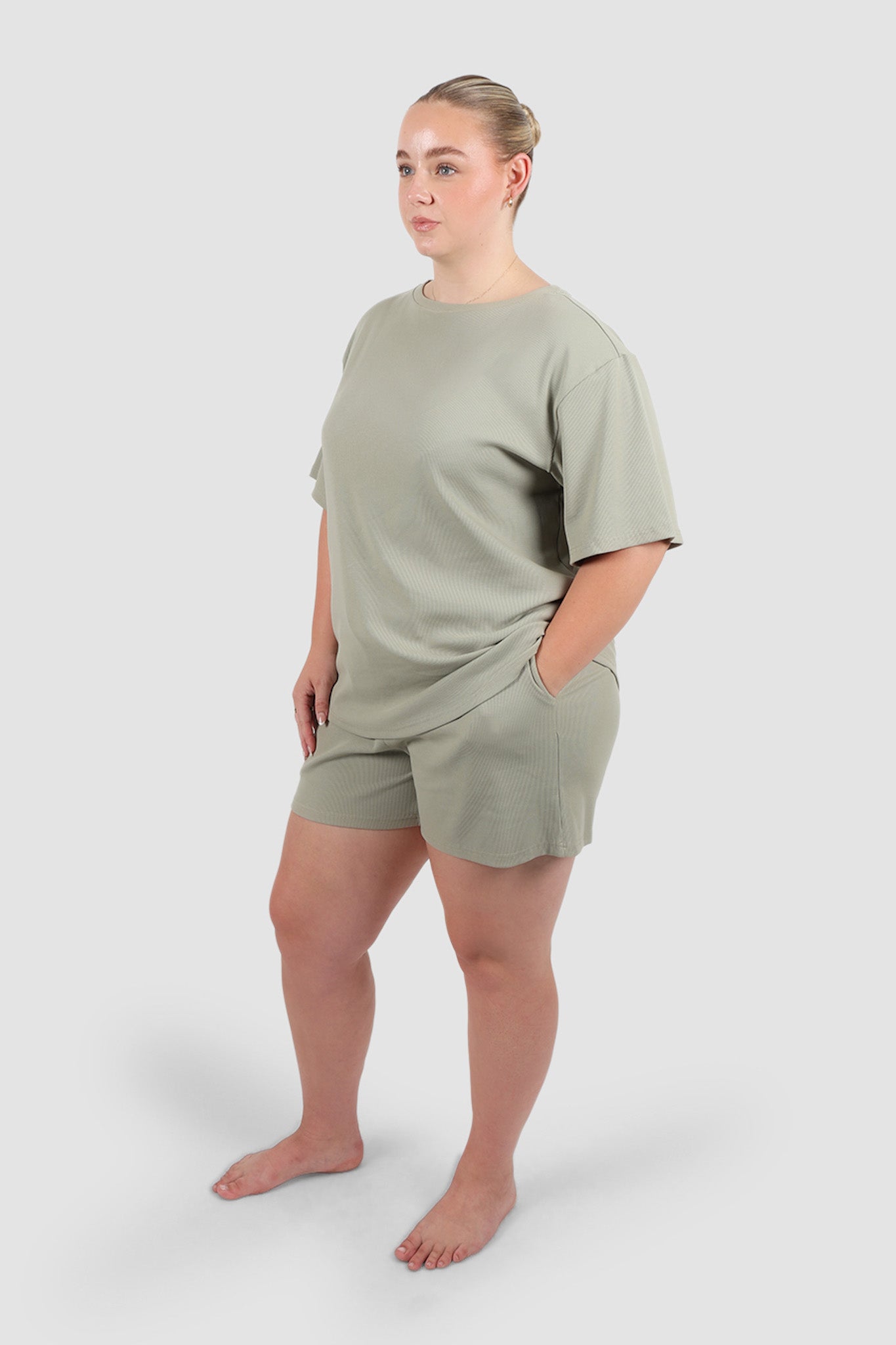 TORLA RIB SHORTS SAGE