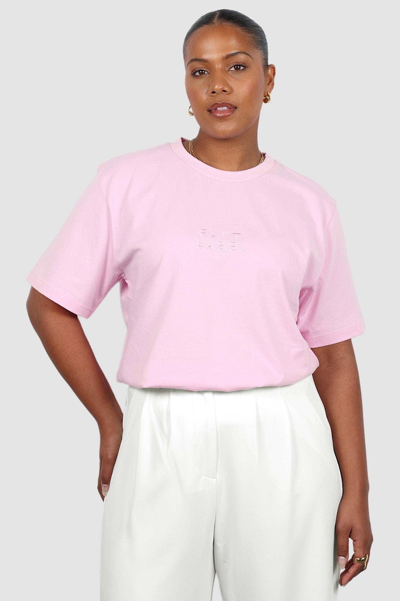 SIGNATURE LOGO TEE PINK
