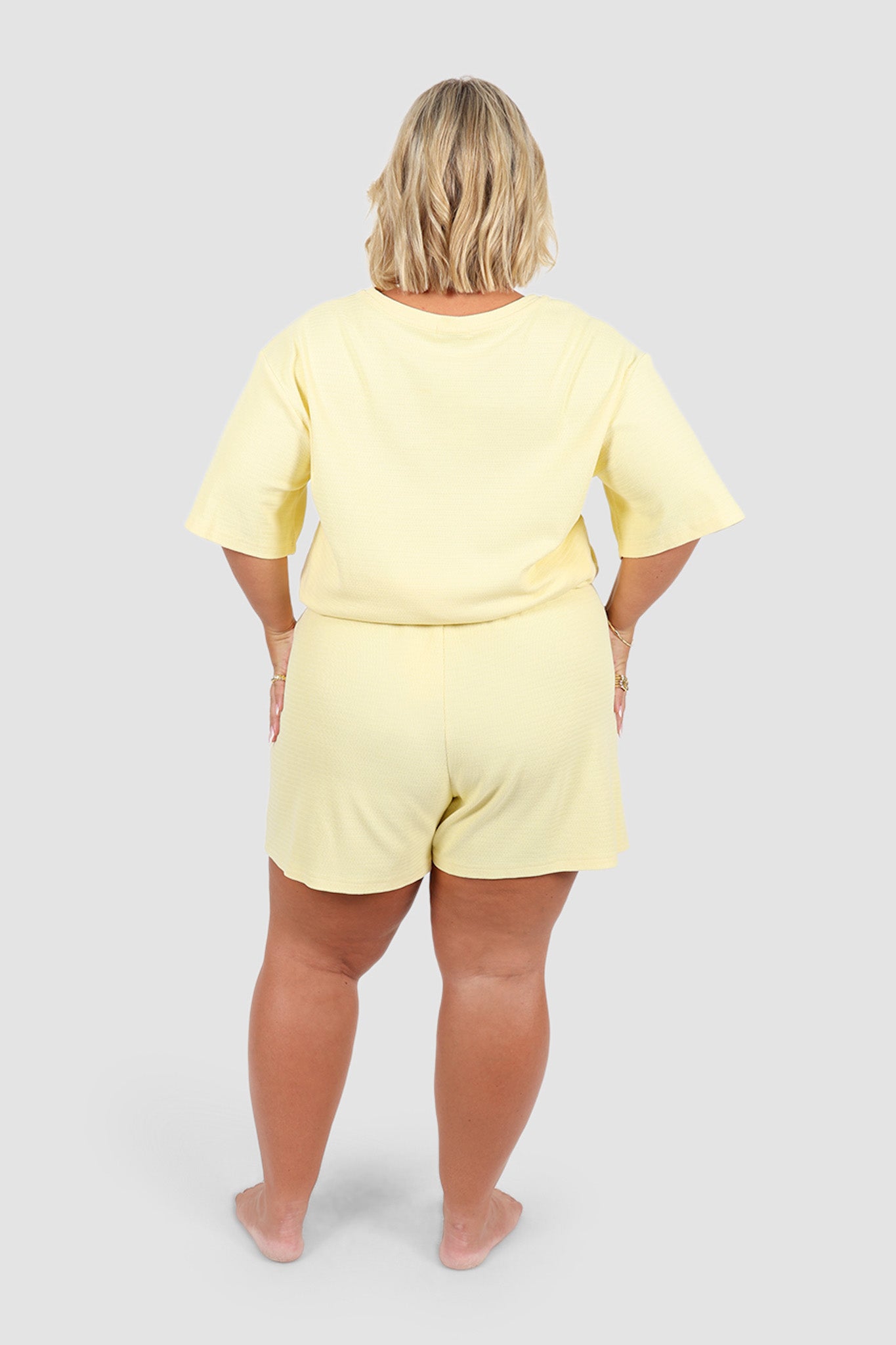 TORLA RIB SHORTS SOFT YELLOW