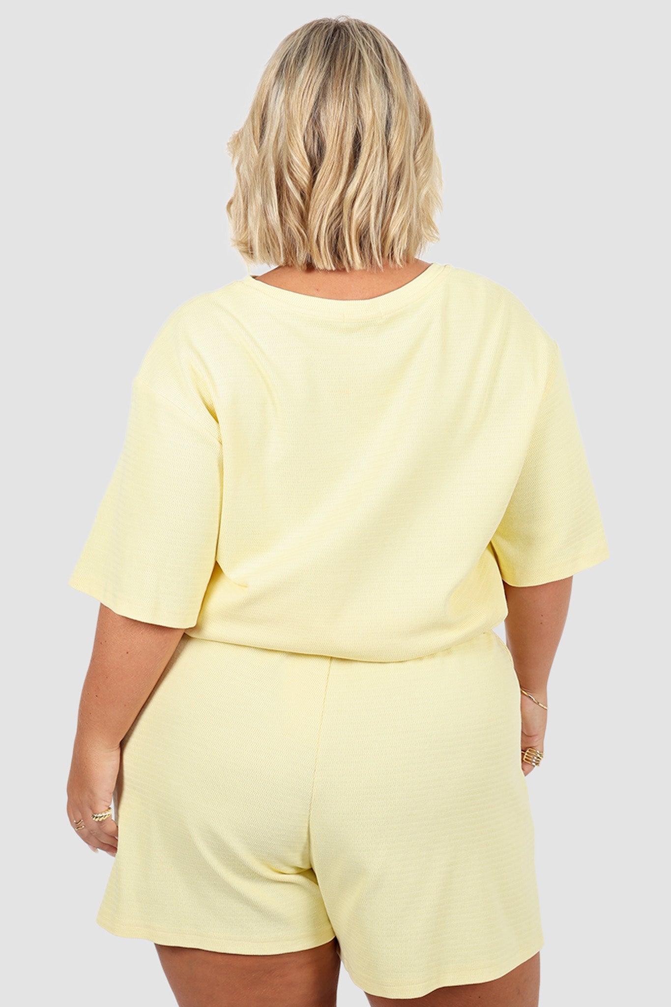 TORLA RIB SHORTS SOFT YELLOW