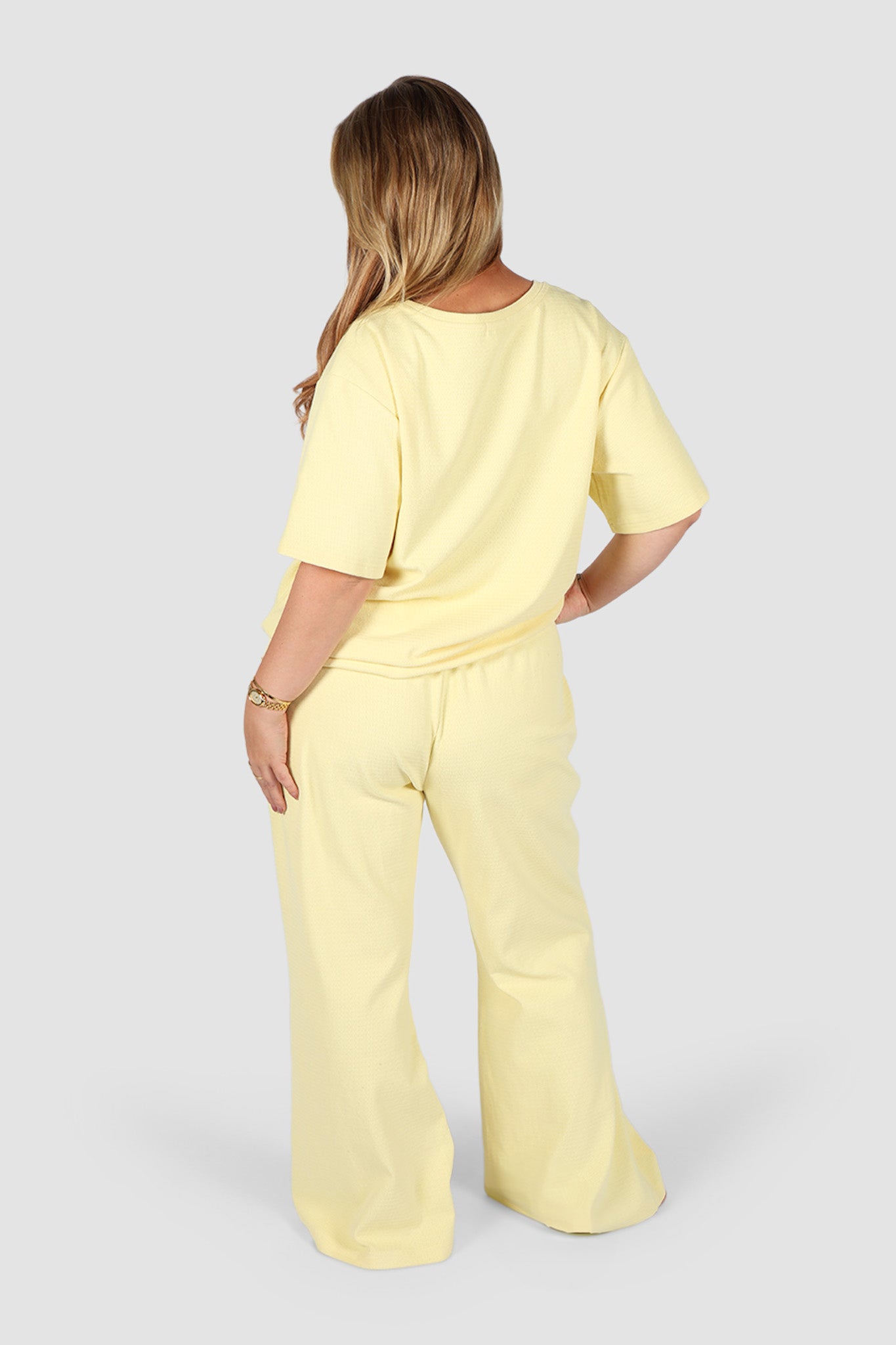 RAYLN RIB PANTS SOFT YELLOW