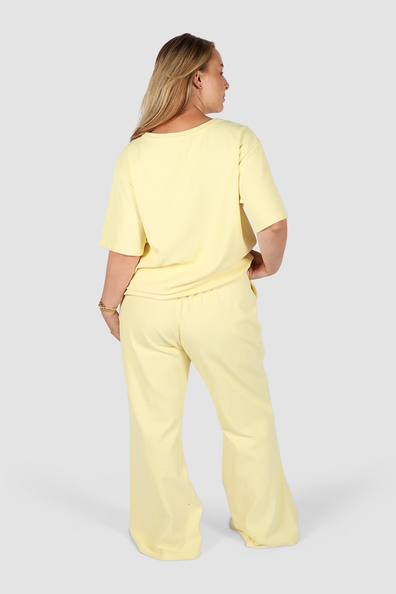 RAYLN RIB PANTS SOFT YELLOW