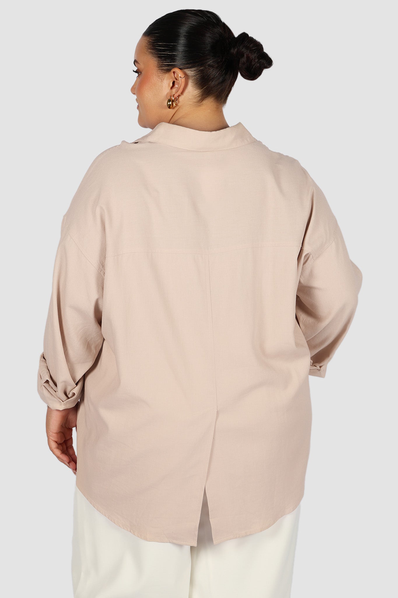 BEXLEY BUTTON SHIRT NEUTRAL