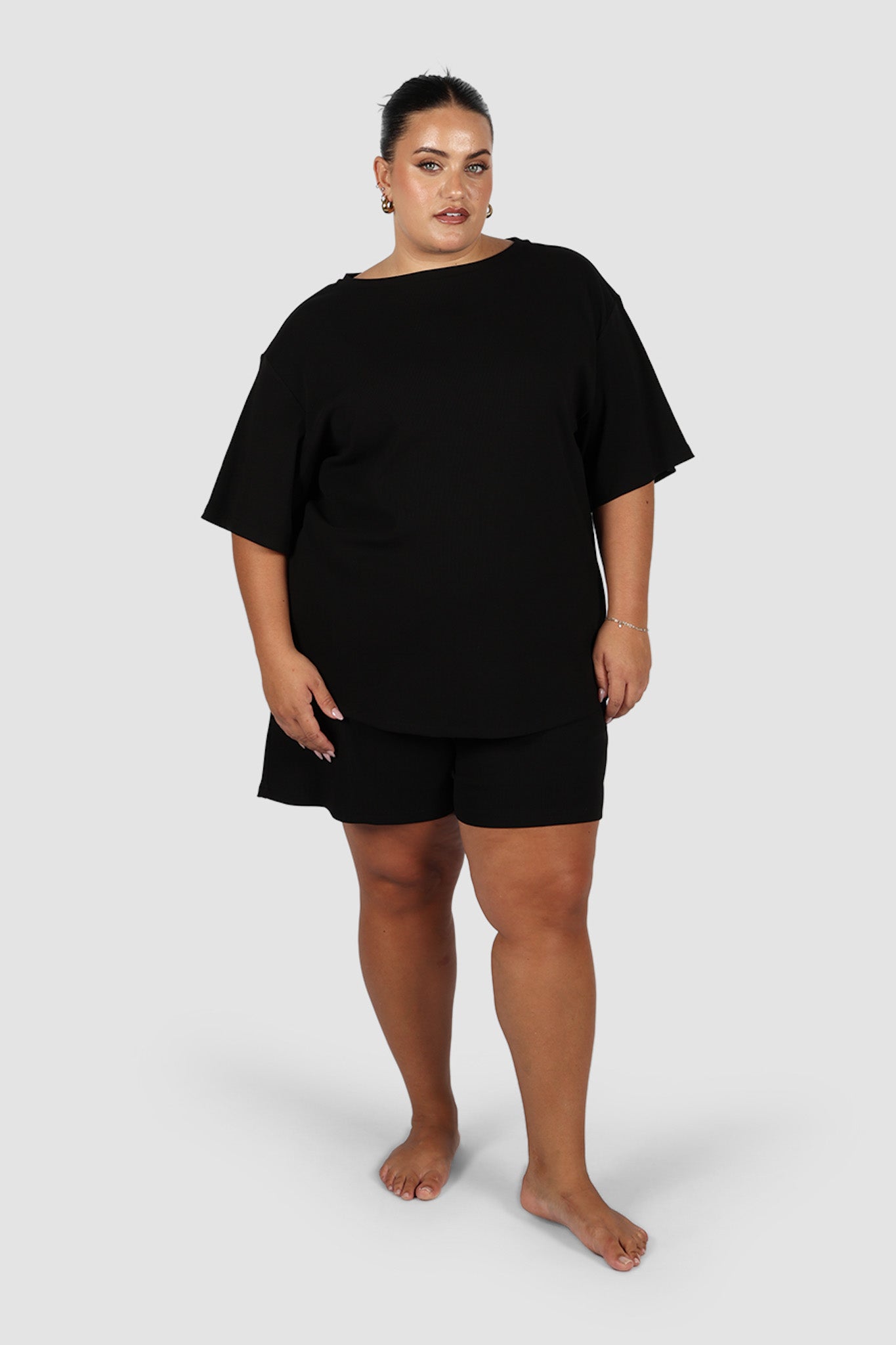 TORLA RIB SHORTS BLACK