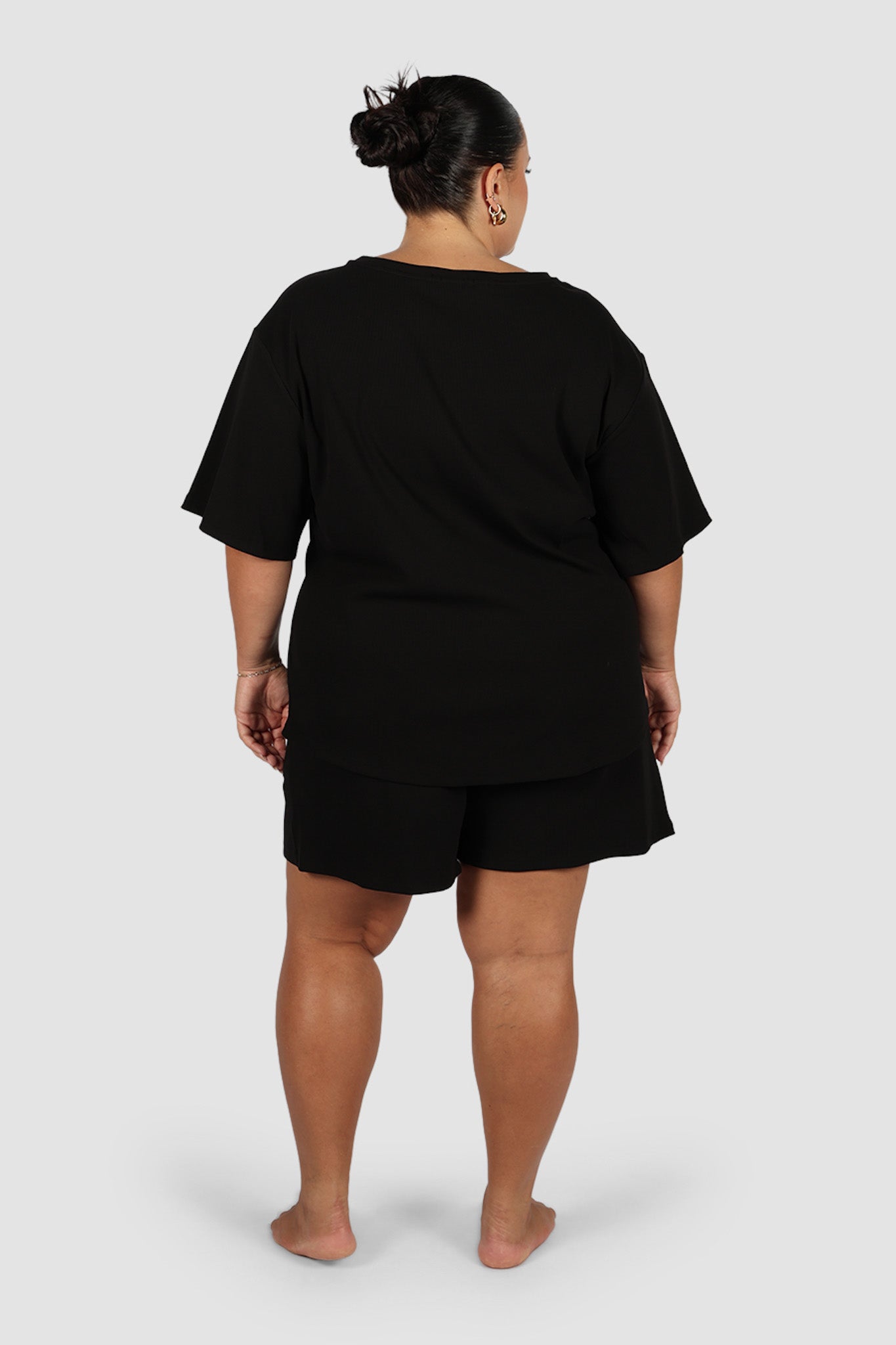 NOLYN RIB TEE BLACK