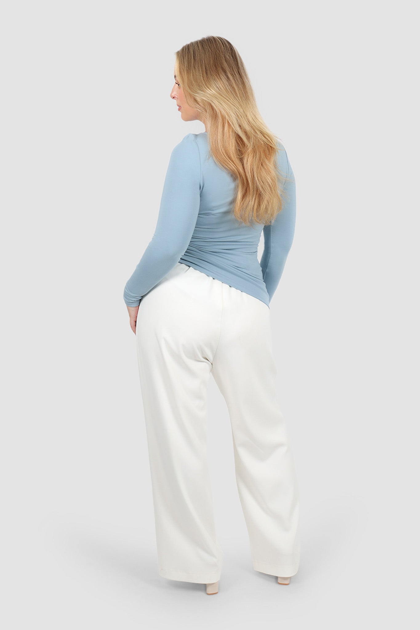 ULTRASOFT ORLA L/S TOP SOFT DUSTY BLUE