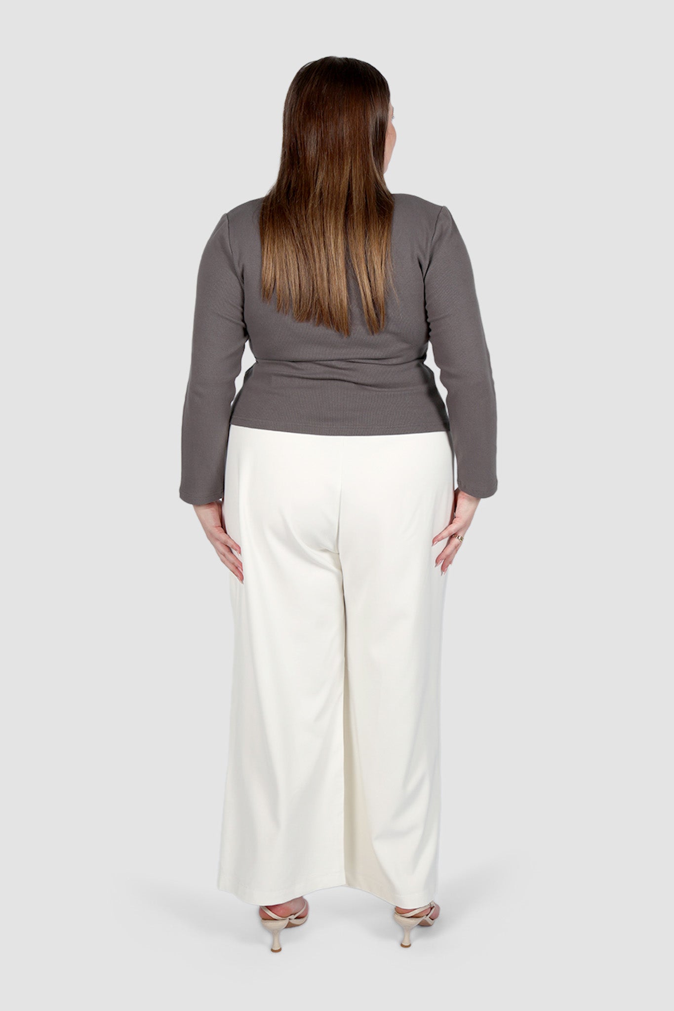 BECKER LONG SLEEVE TOP GREY