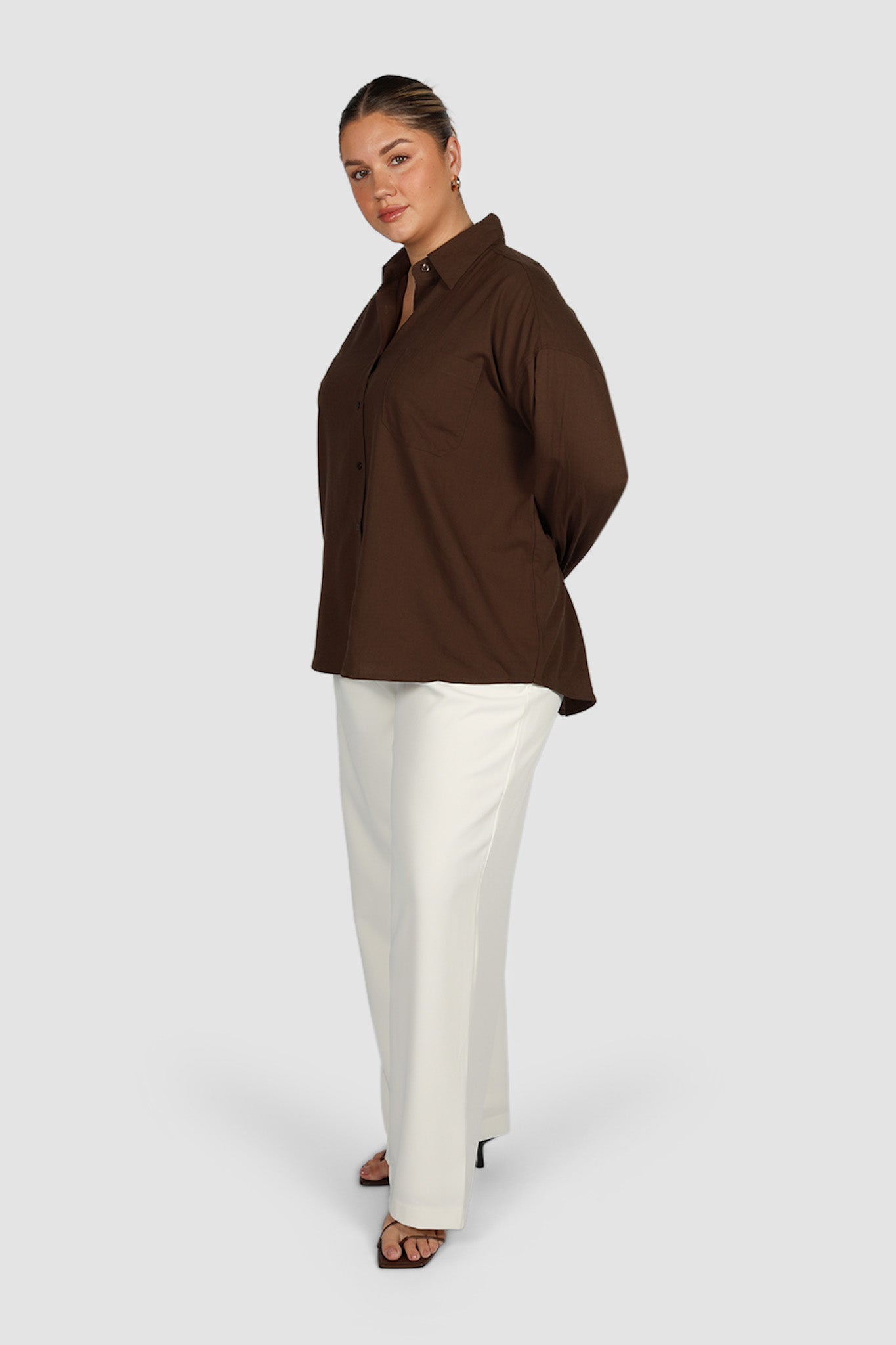 BEXLEY BUTTON SHIRT ESPRESSO