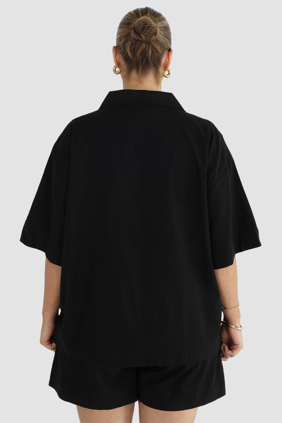 JUNIE OVERSIZED SHIRT BLACK
