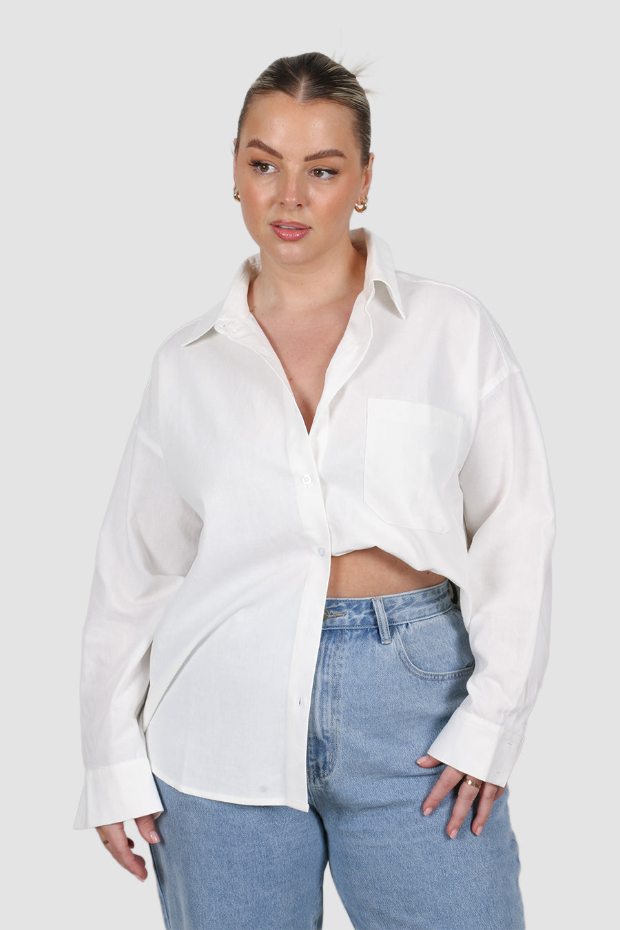 BEXLEY BUTTON SHIRT WHITE