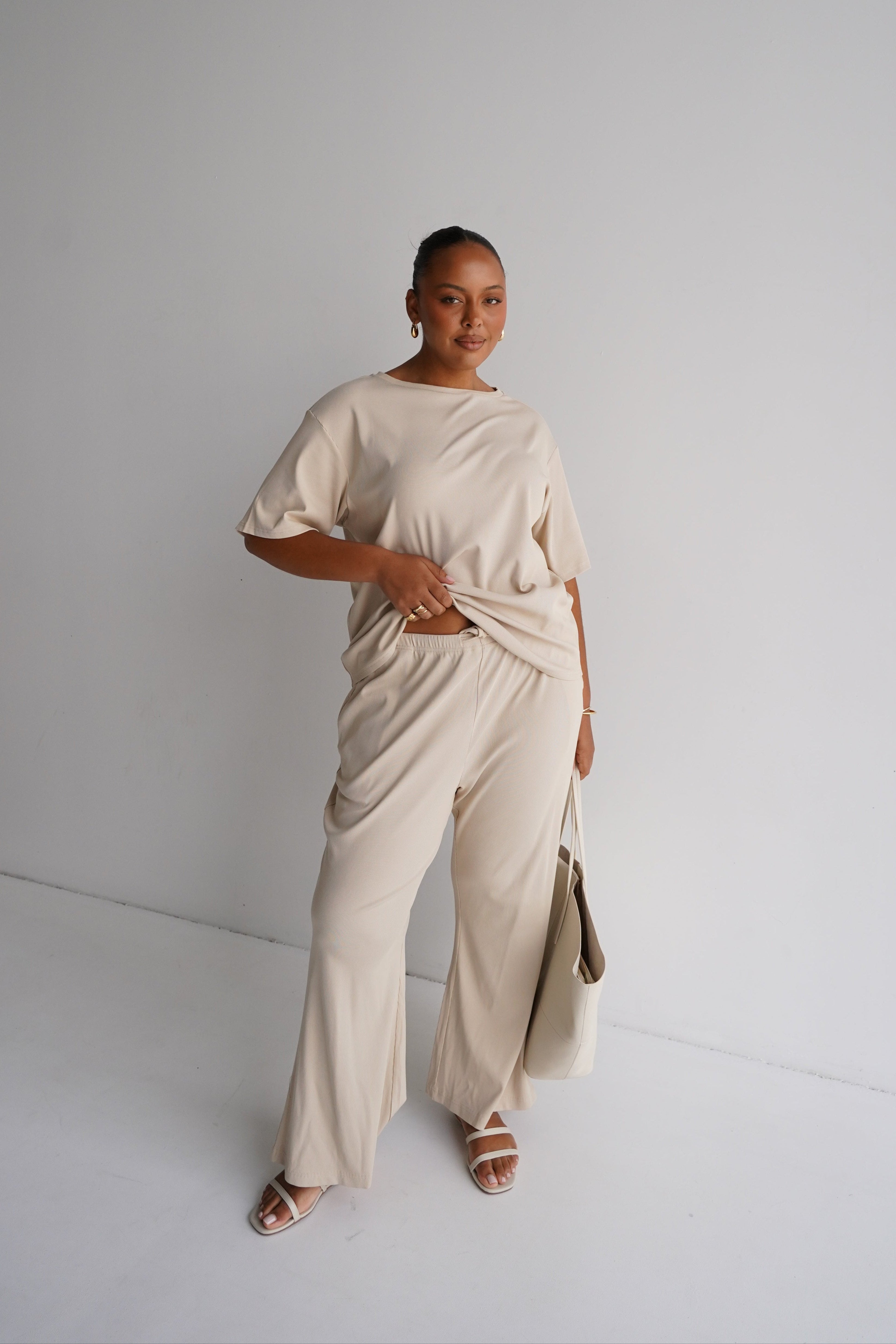 RAYLN RIB PANTS VANILLA – FAYT The Label