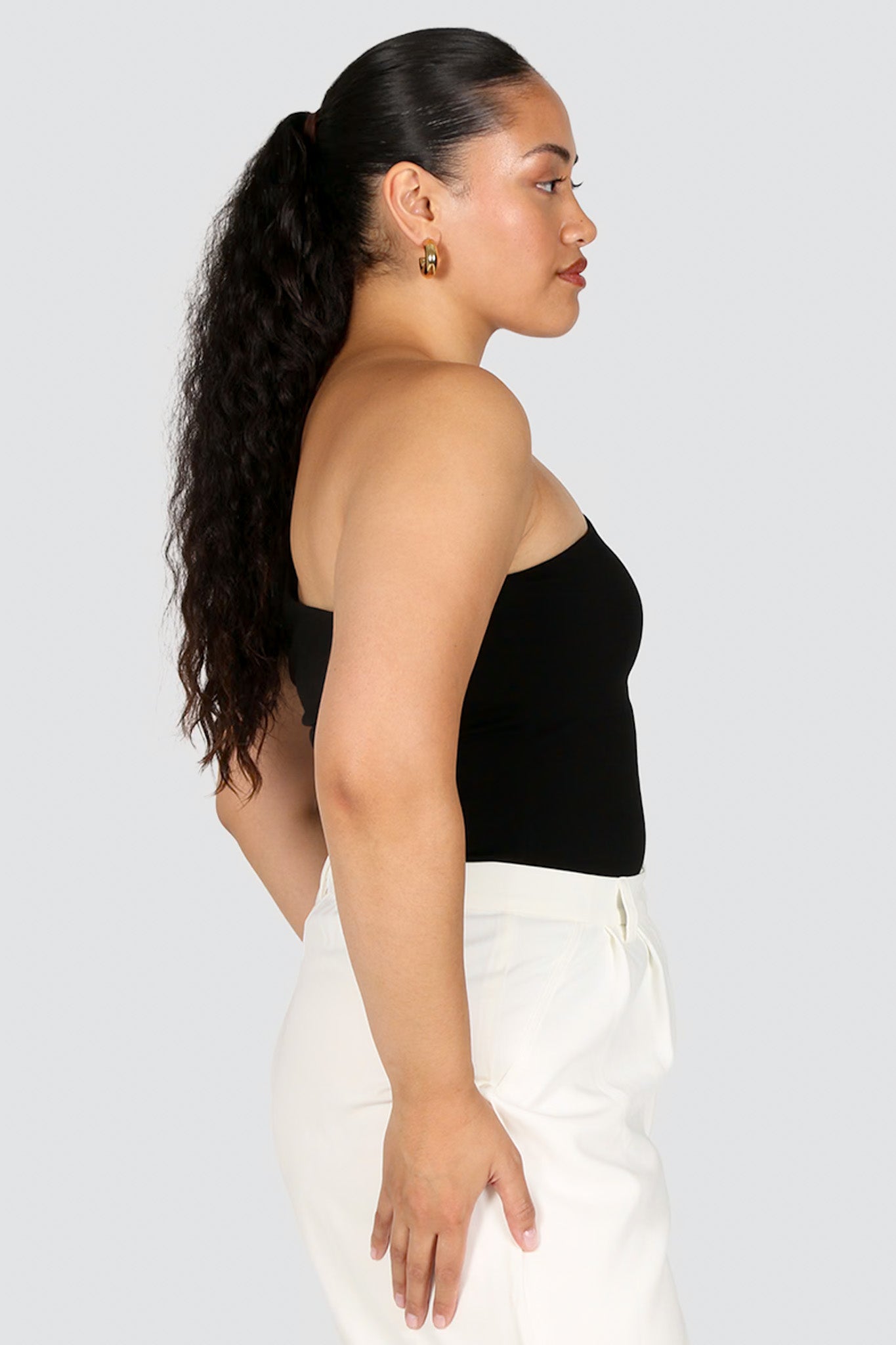 SULLIVAN ONE SHOULDER TOP BLACK