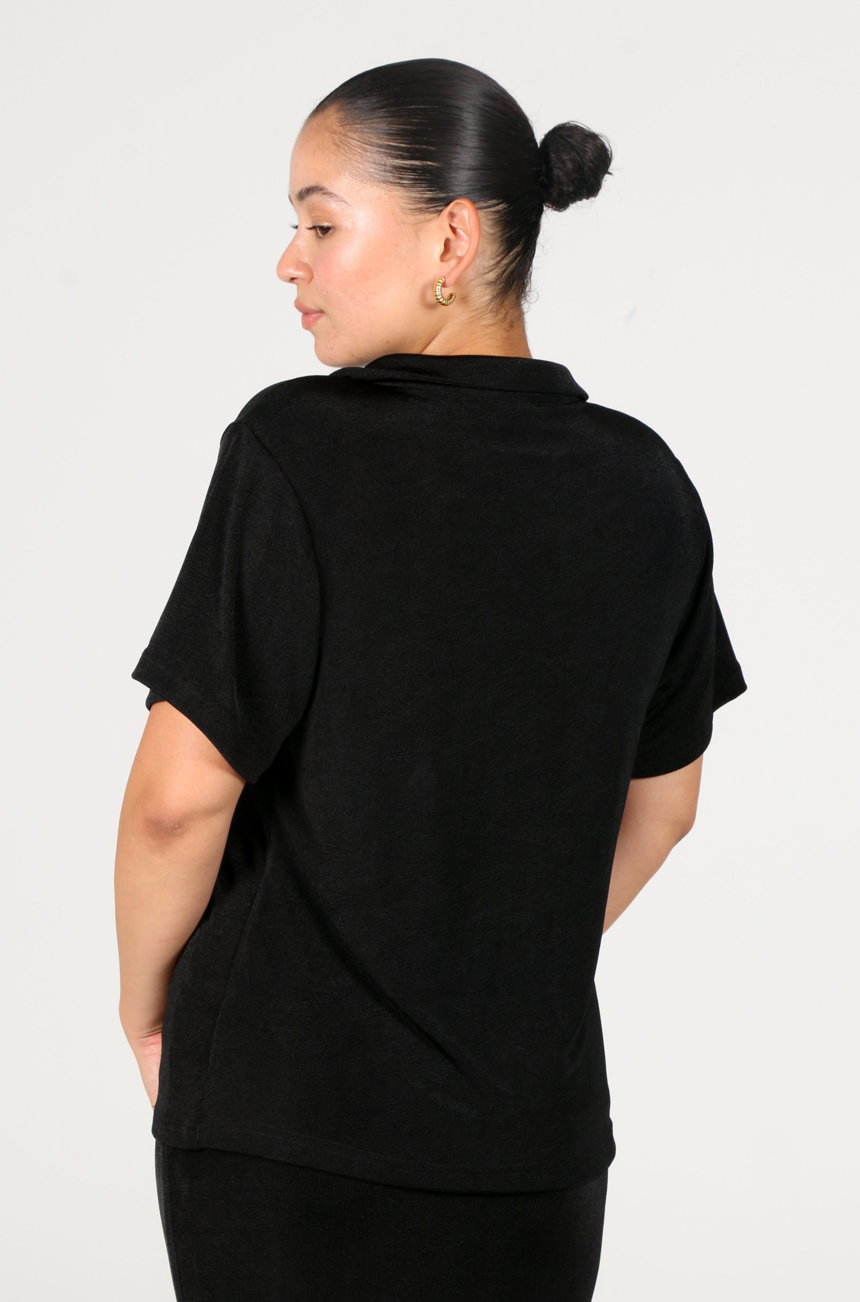 CHELSEA FULL LENGTH TOP BLACK