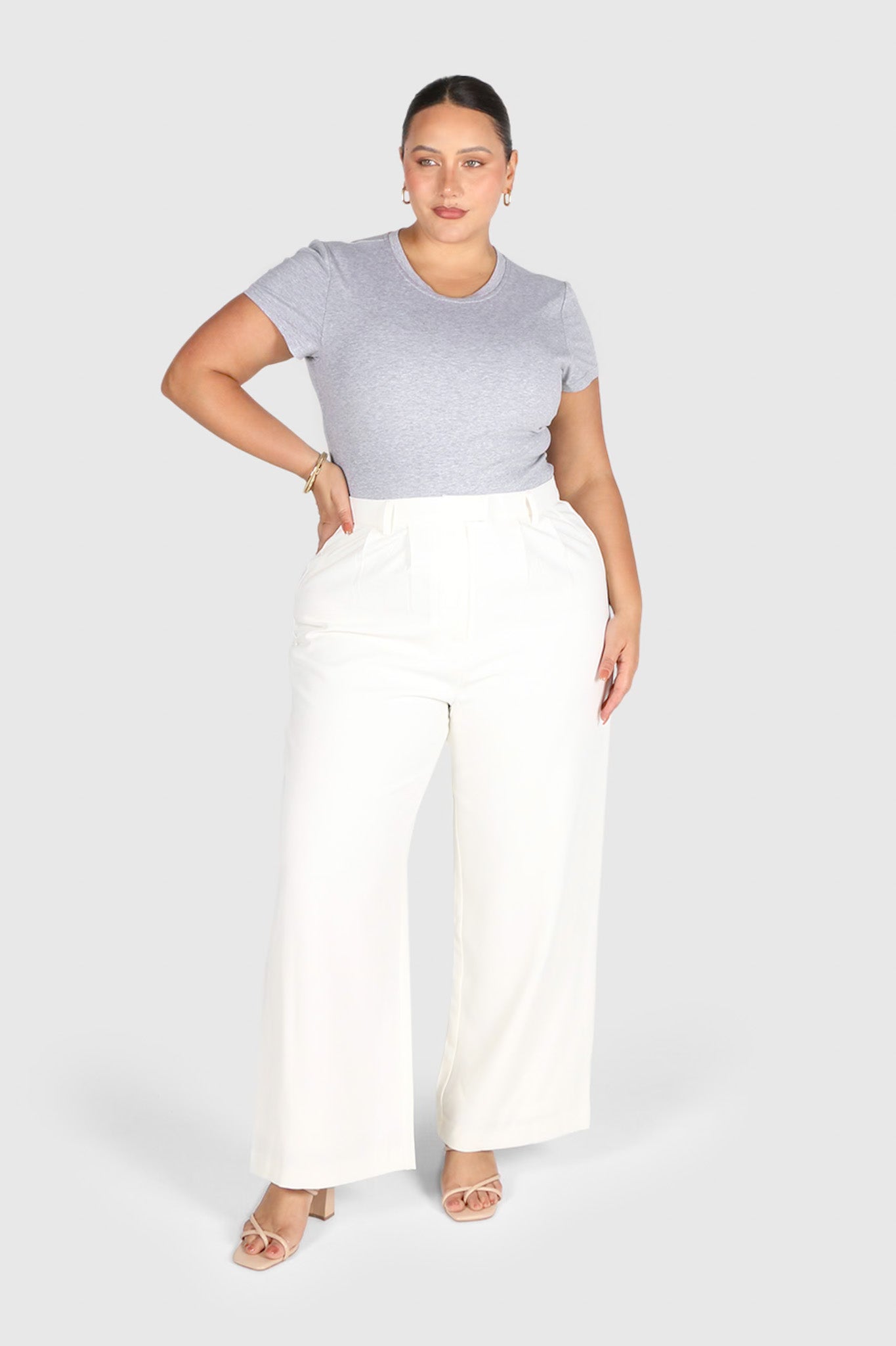 BUTTERY TEE MEDIUM GREY MARLE