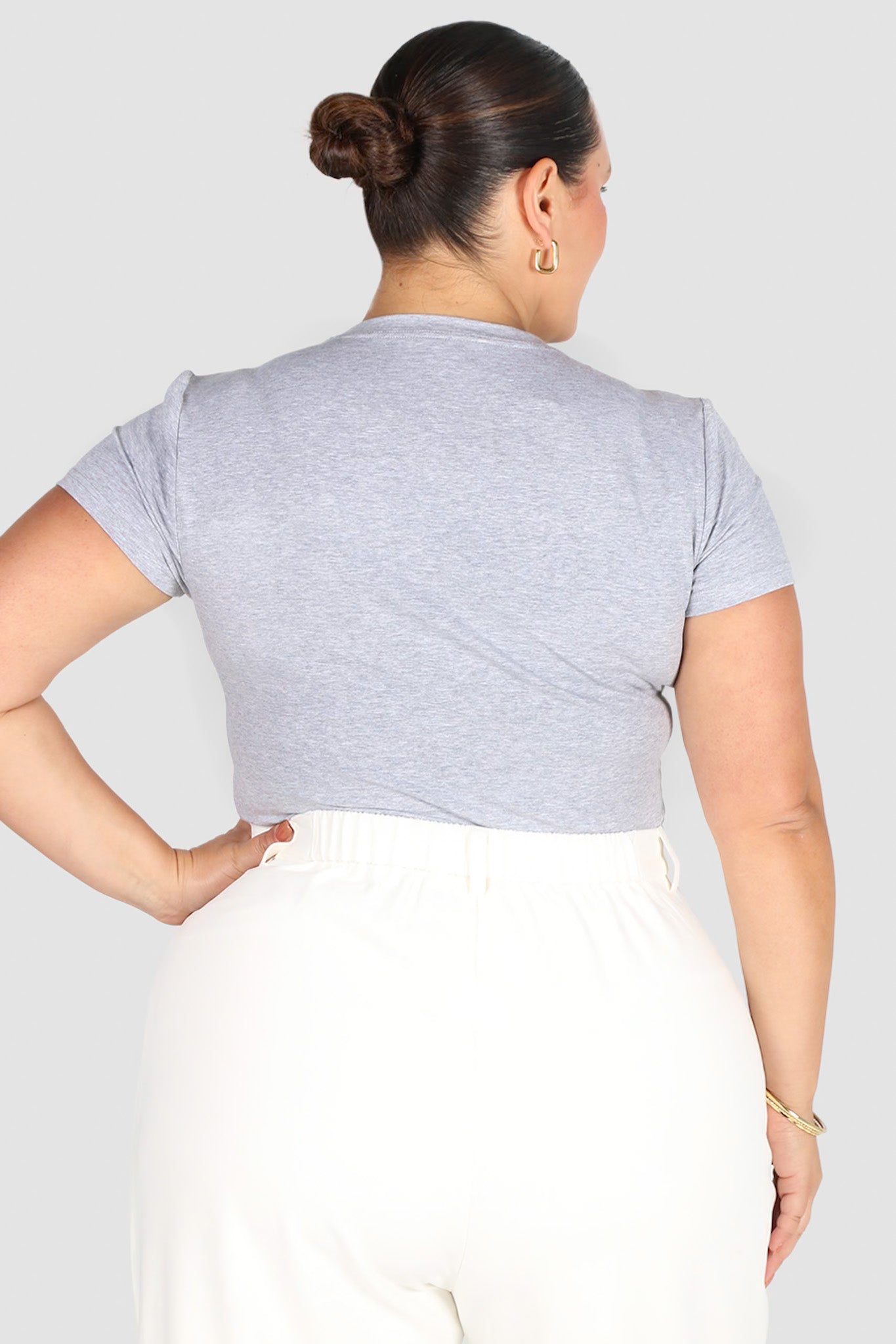 BUTTERY TEE MEDIUM GREY MARLE