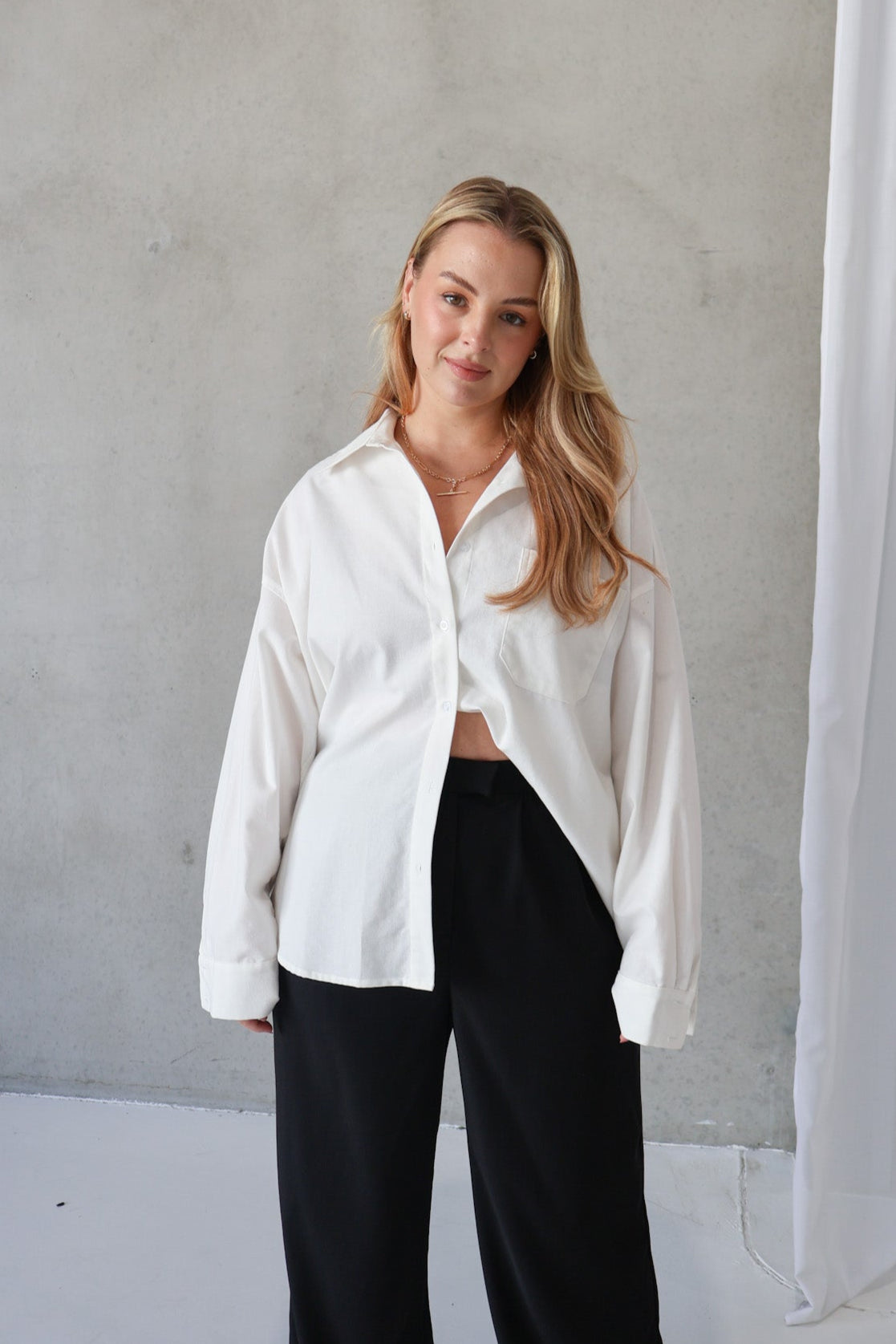 BEXLEY BUTTON SHIRT WHITE