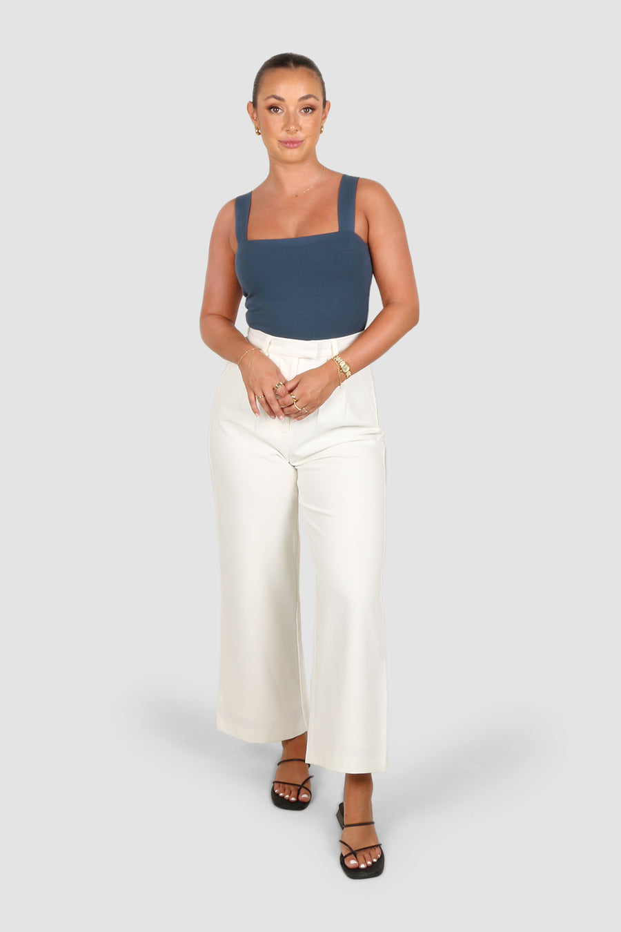 QUINN TOP DEEP OCEAN BLUE