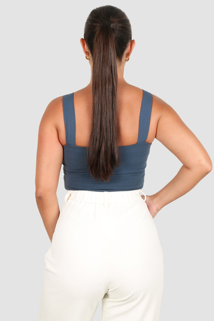 QUINN TOP DEEP OCEAN BLUE