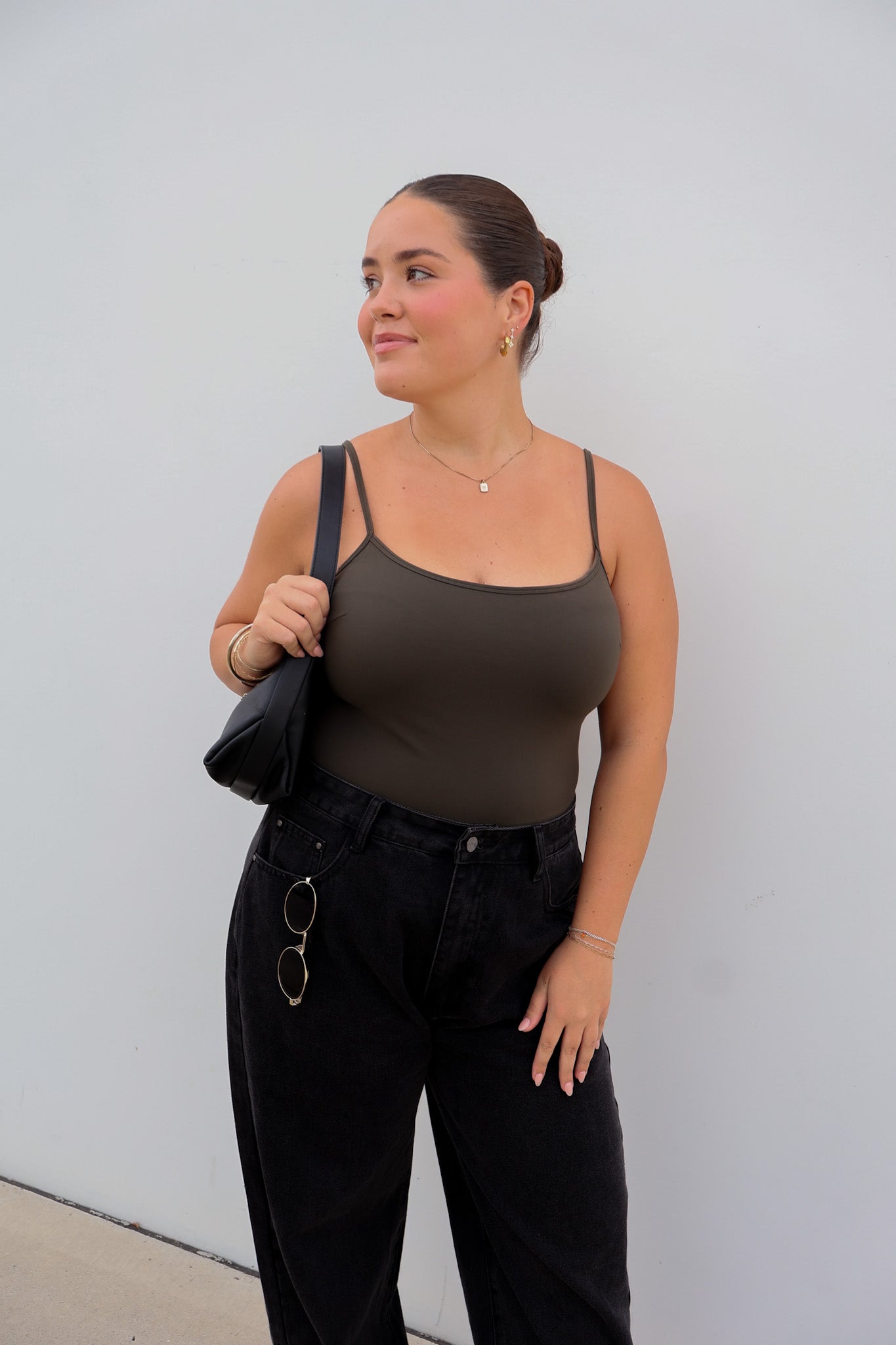 SAWYER BODYSUIT DEEP OLIVE