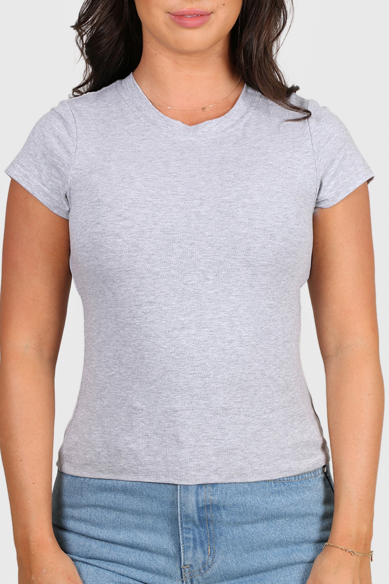 BUTTERY TEE MEDIUM GREY MARLE