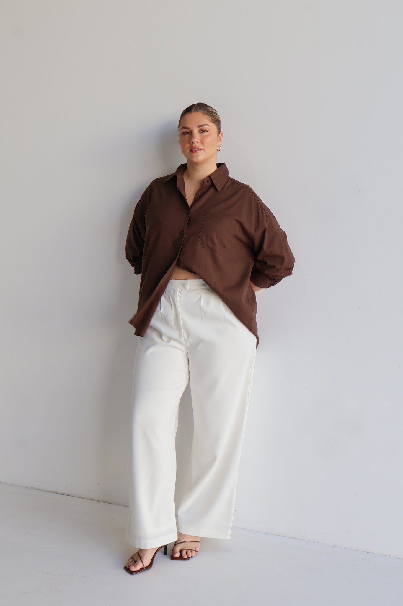 BEXLEY BUTTON SHIRT ESPRESSO
