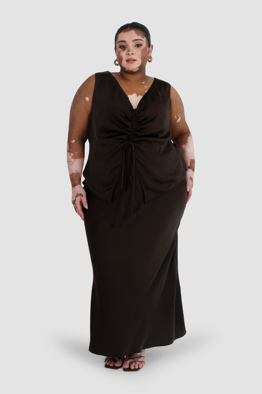 CELENE SKIRT CHOCOLATE