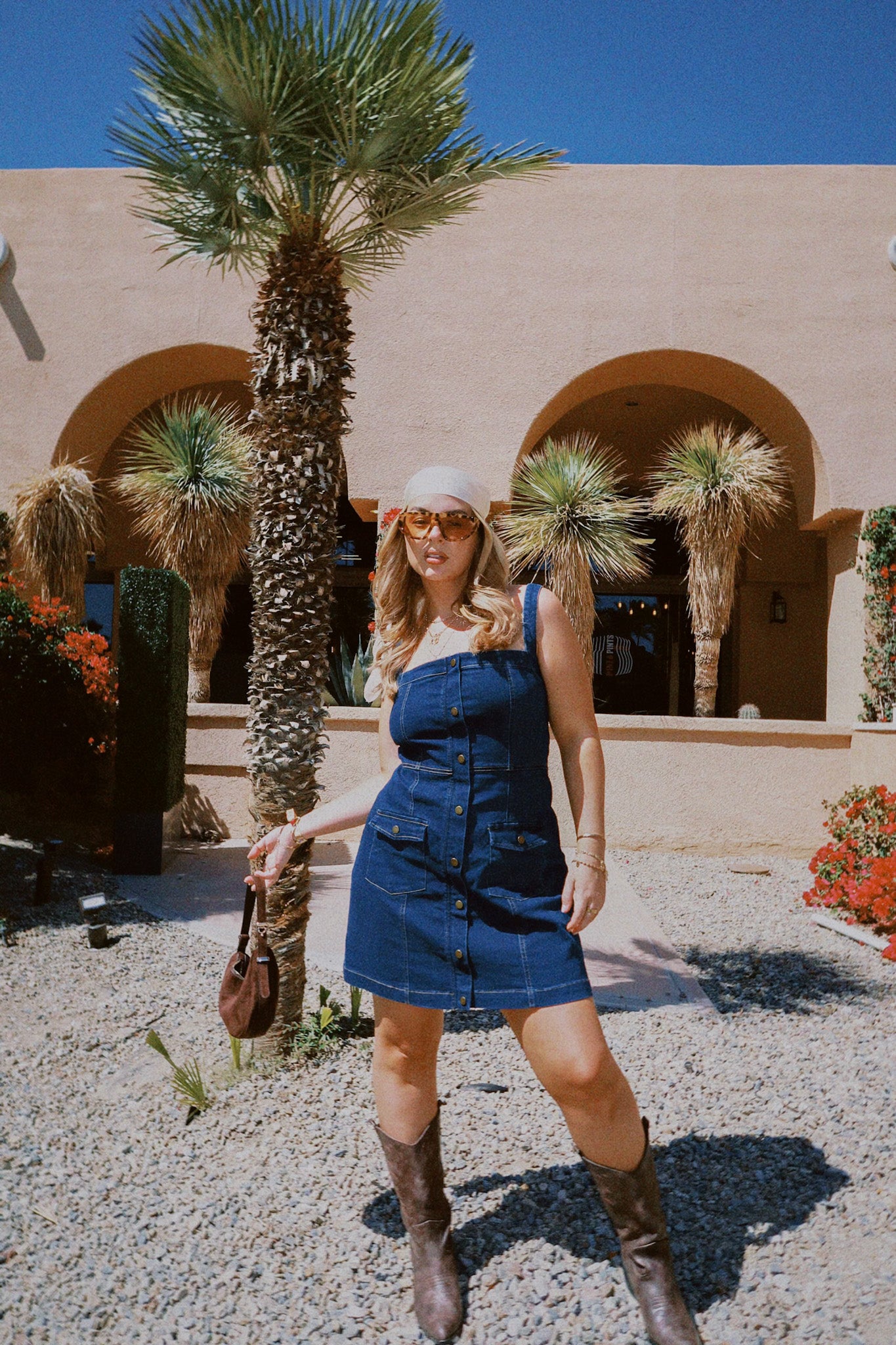 Rayla Denim Dress Midnight Blue on size 12 model