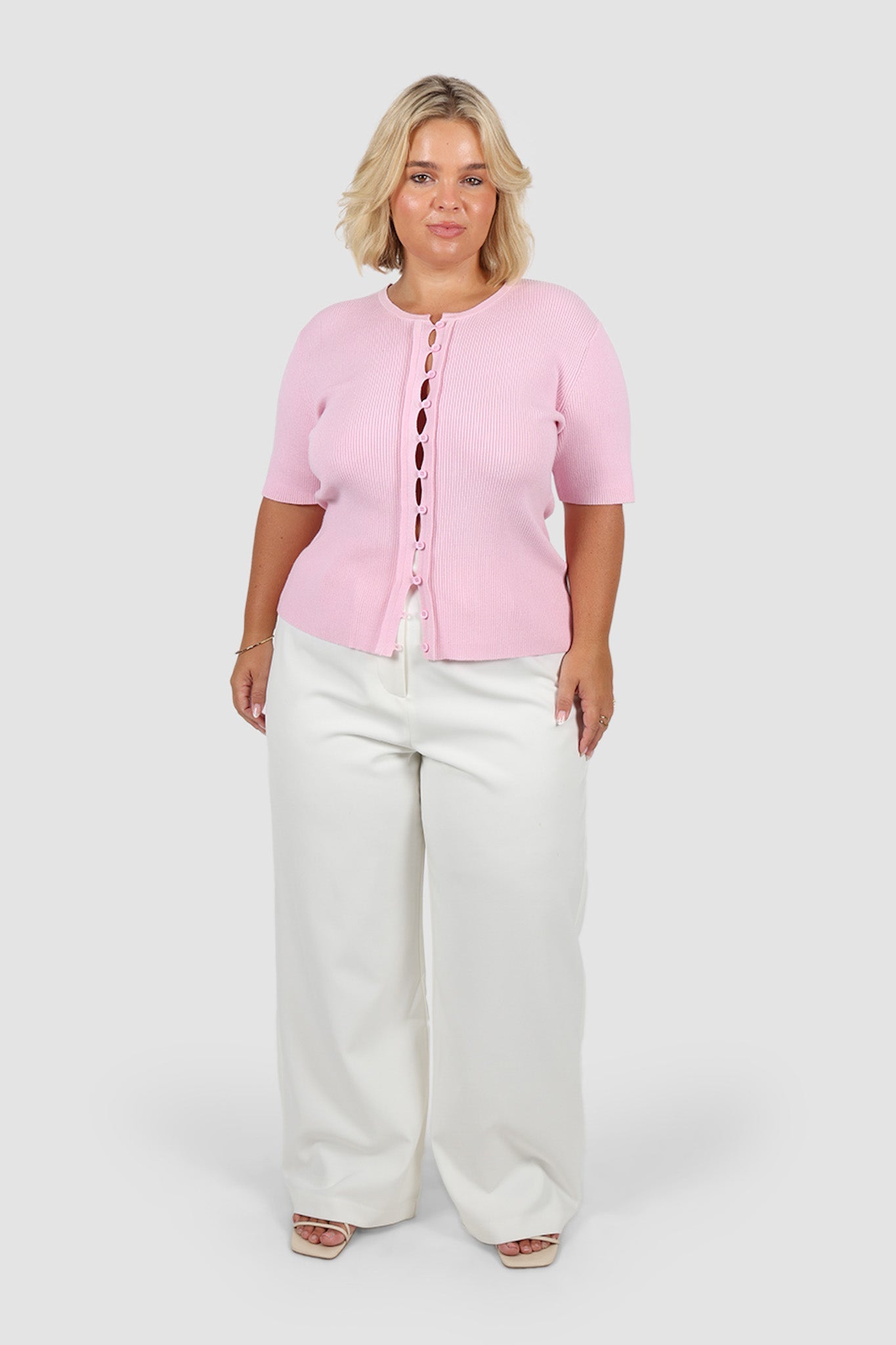 WREN S/S KNIT TOP SOFT PINK – Fayt The Label