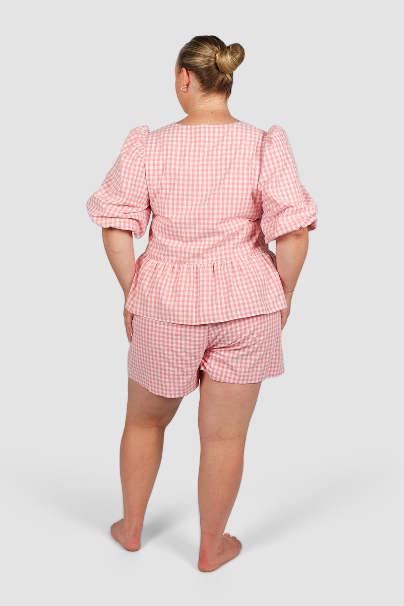 GRADY SHORTS PINK GINGHAM