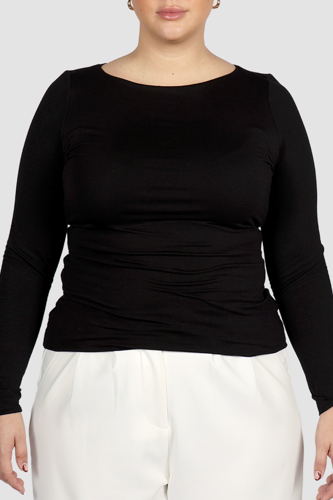 ULTRASOFT ORLA L/S TOP BLACK