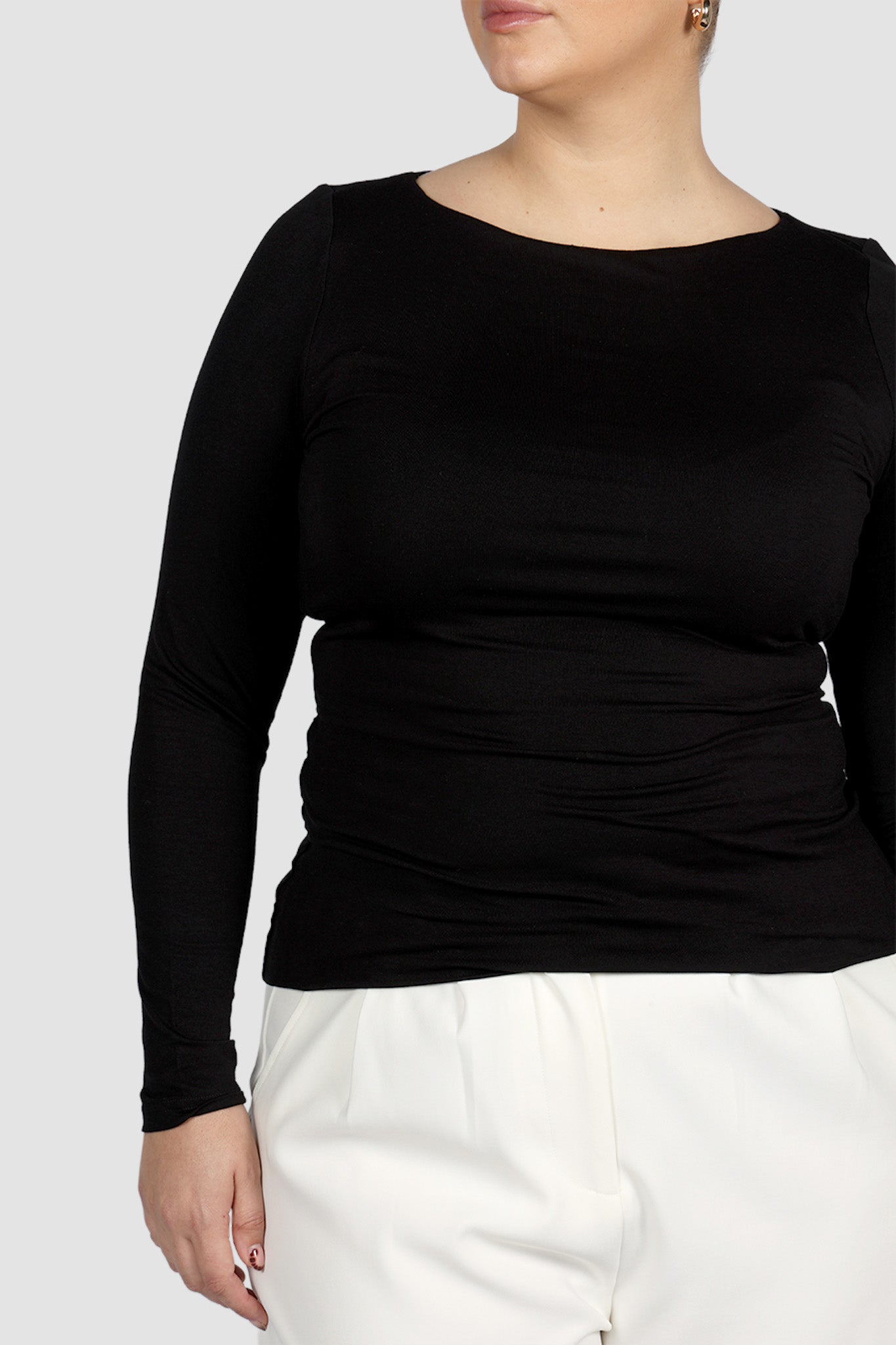 ULTRASOFT ORLA L/S TOP BLACK