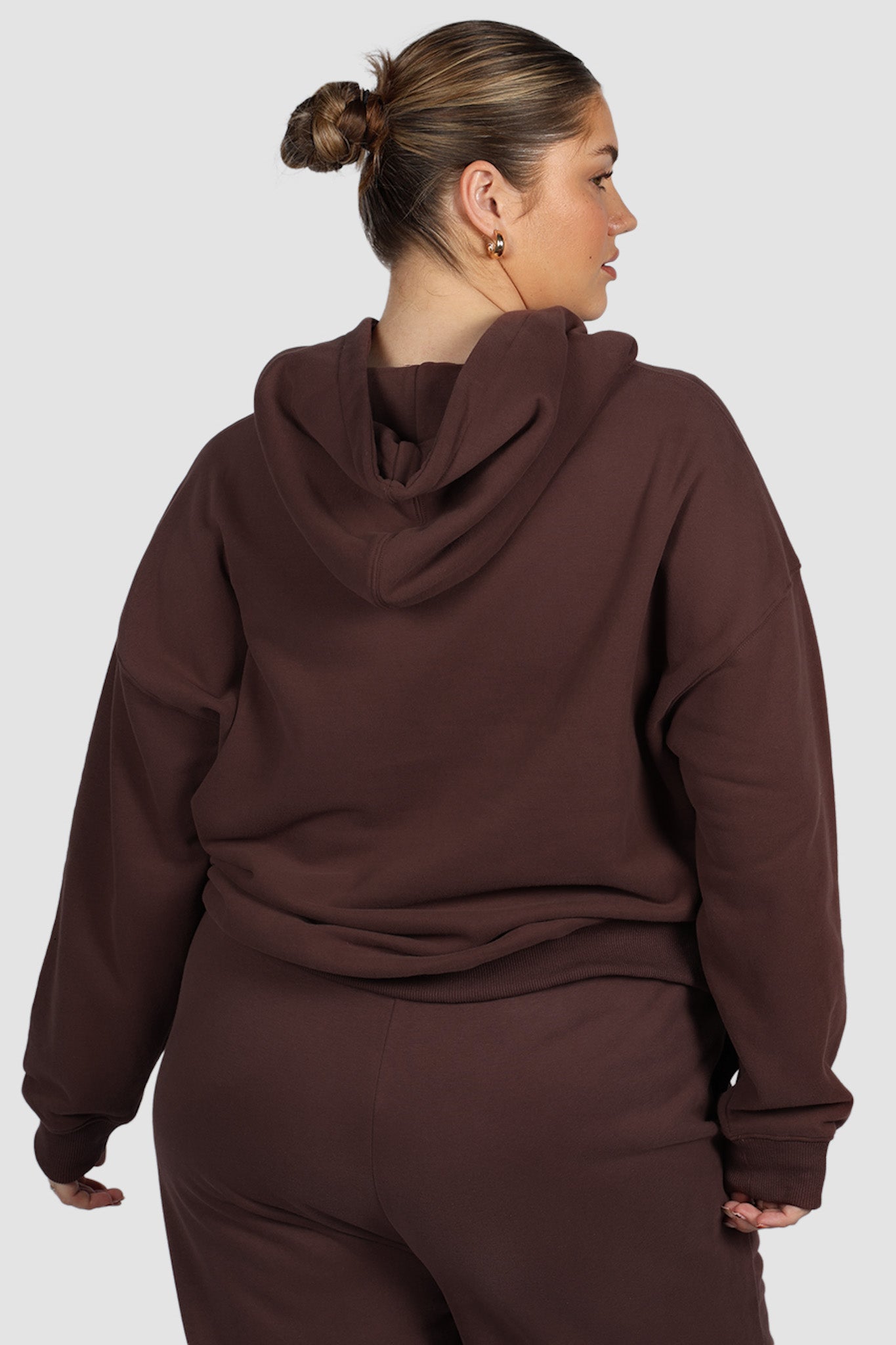 FAYT LOGO HOODIE CHOCOLATE