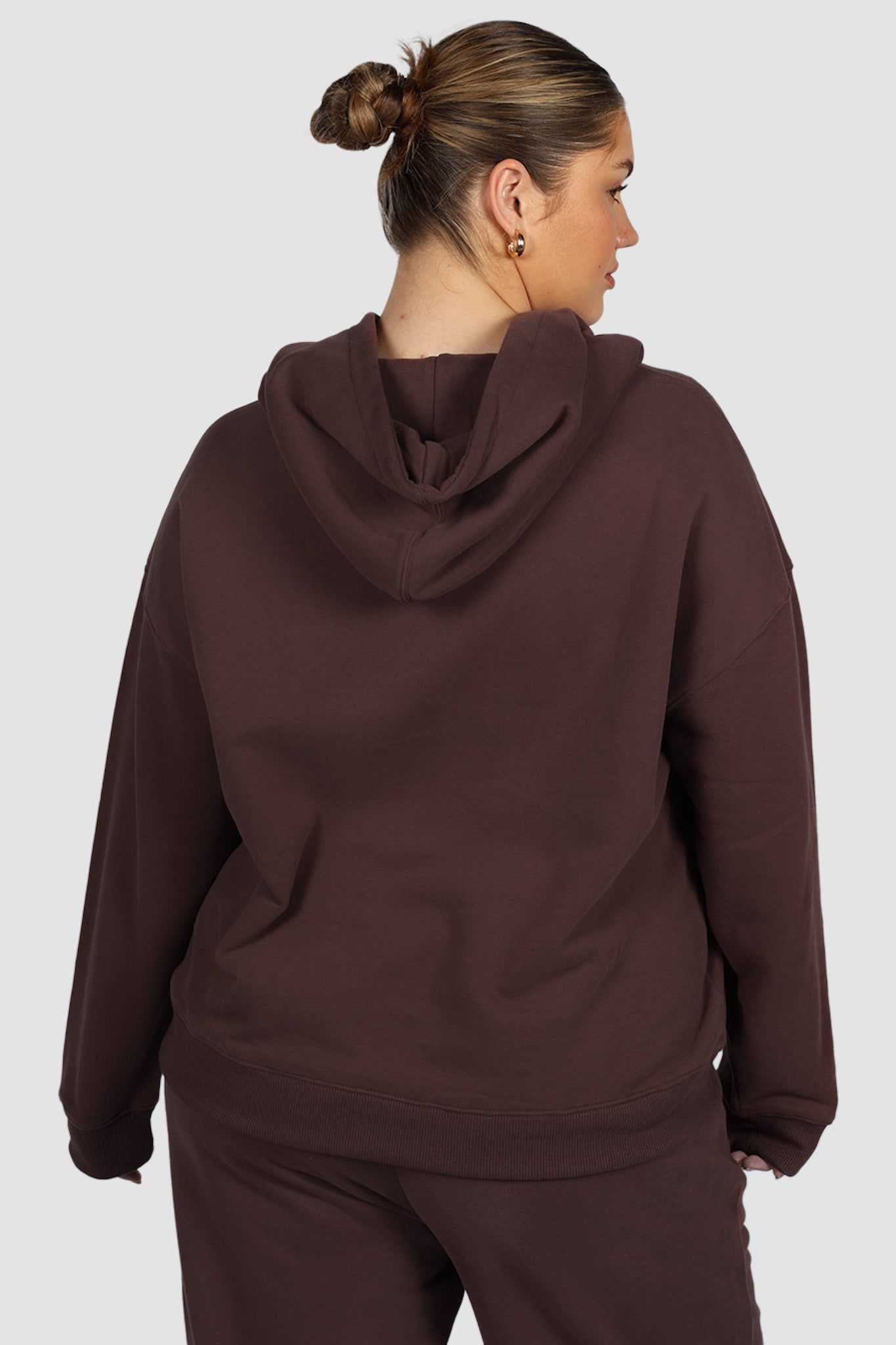 FAYT LOGO HOODIE CHOCOLATE