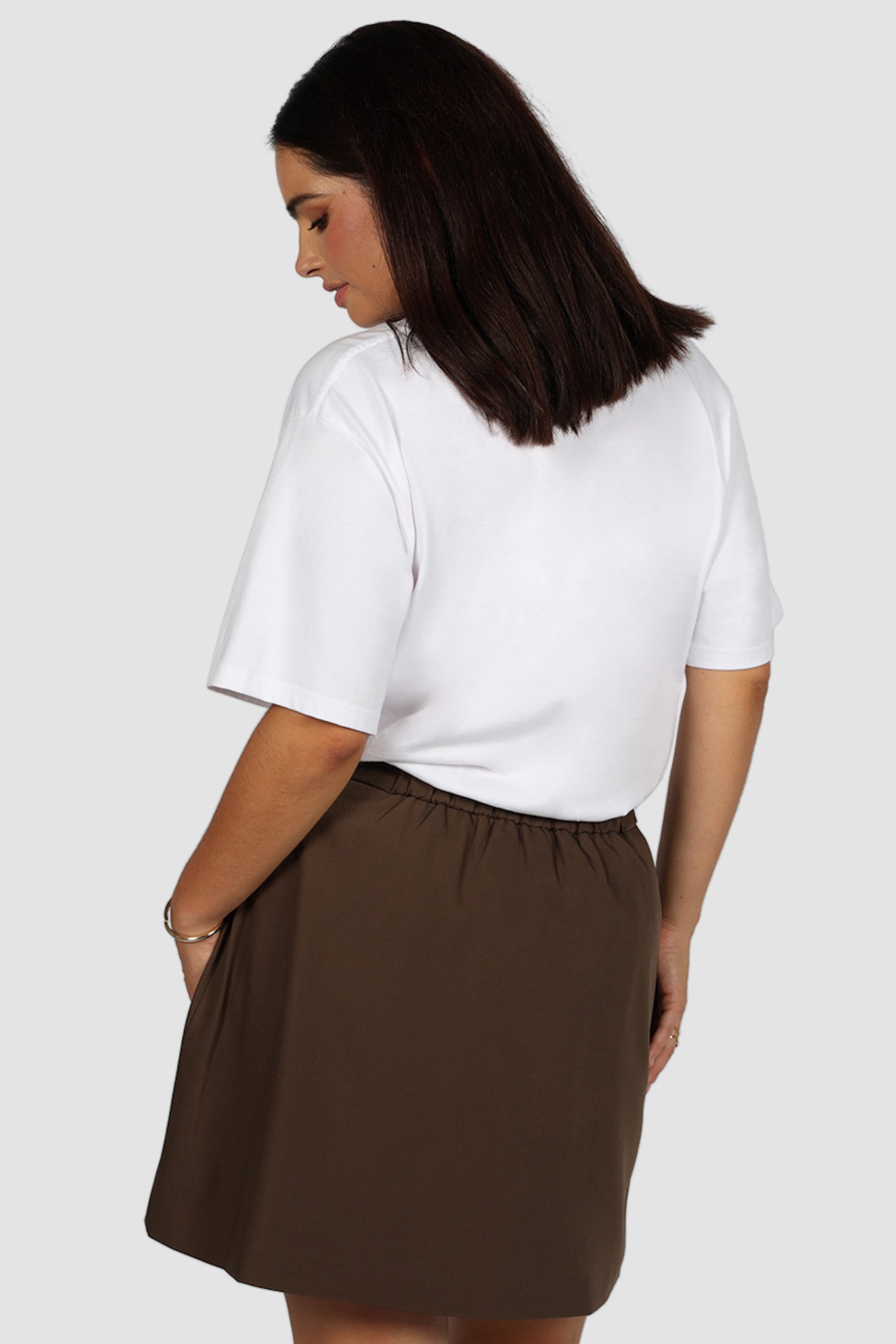 CALIE SKIRT CHOCOLATE