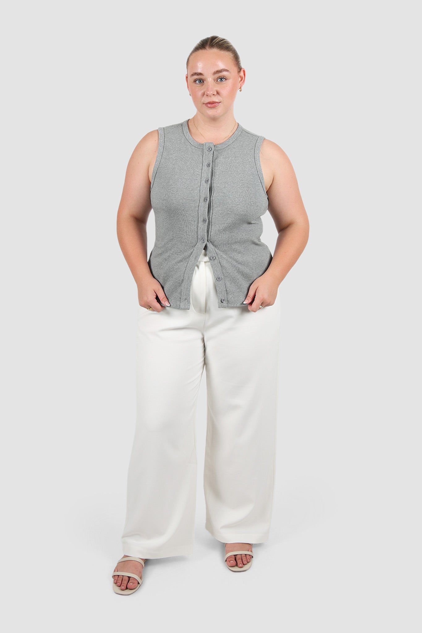 ROLLA TOP GREY MARLE