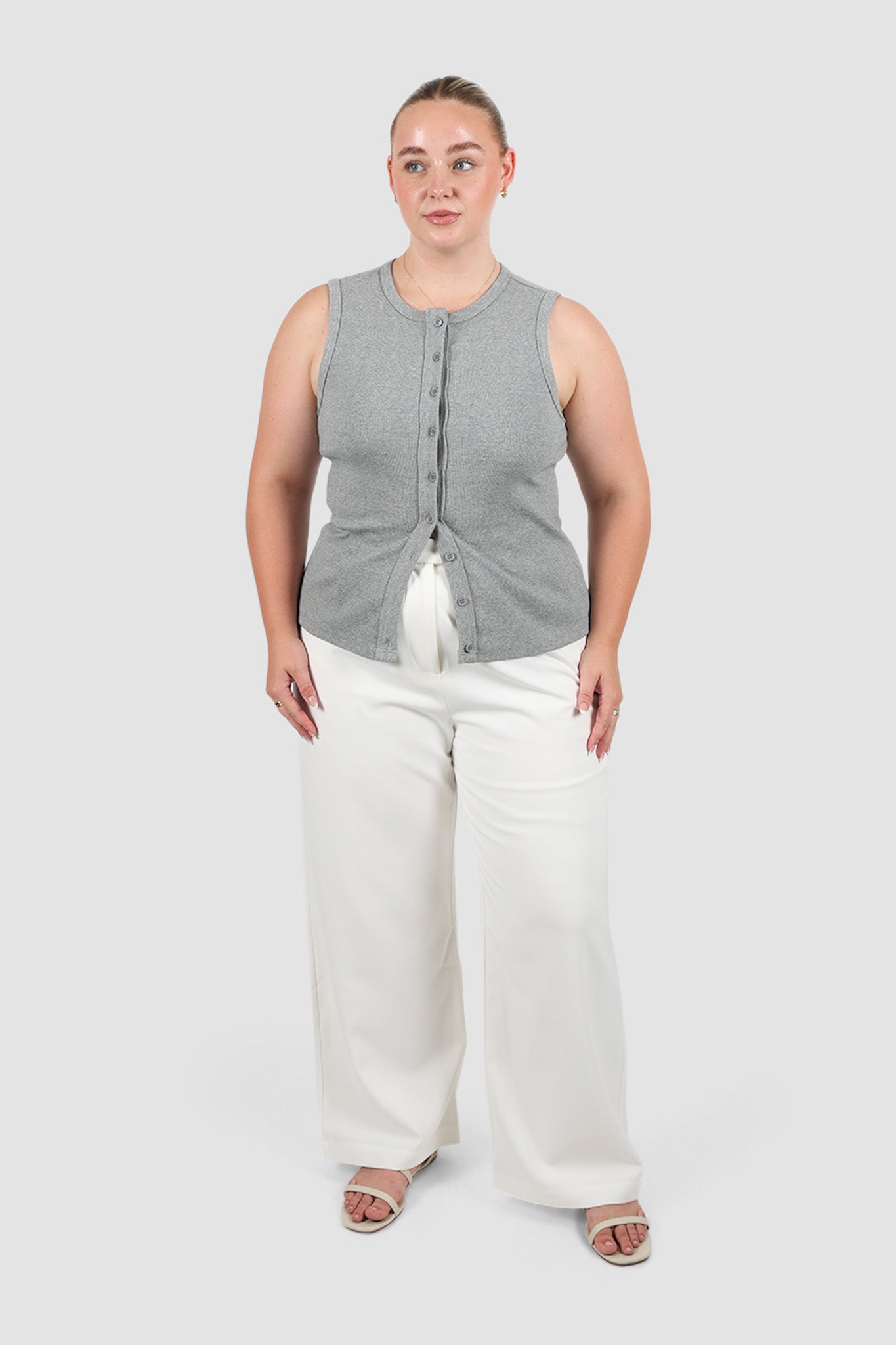 ROLLA TOP GREY MARLE
