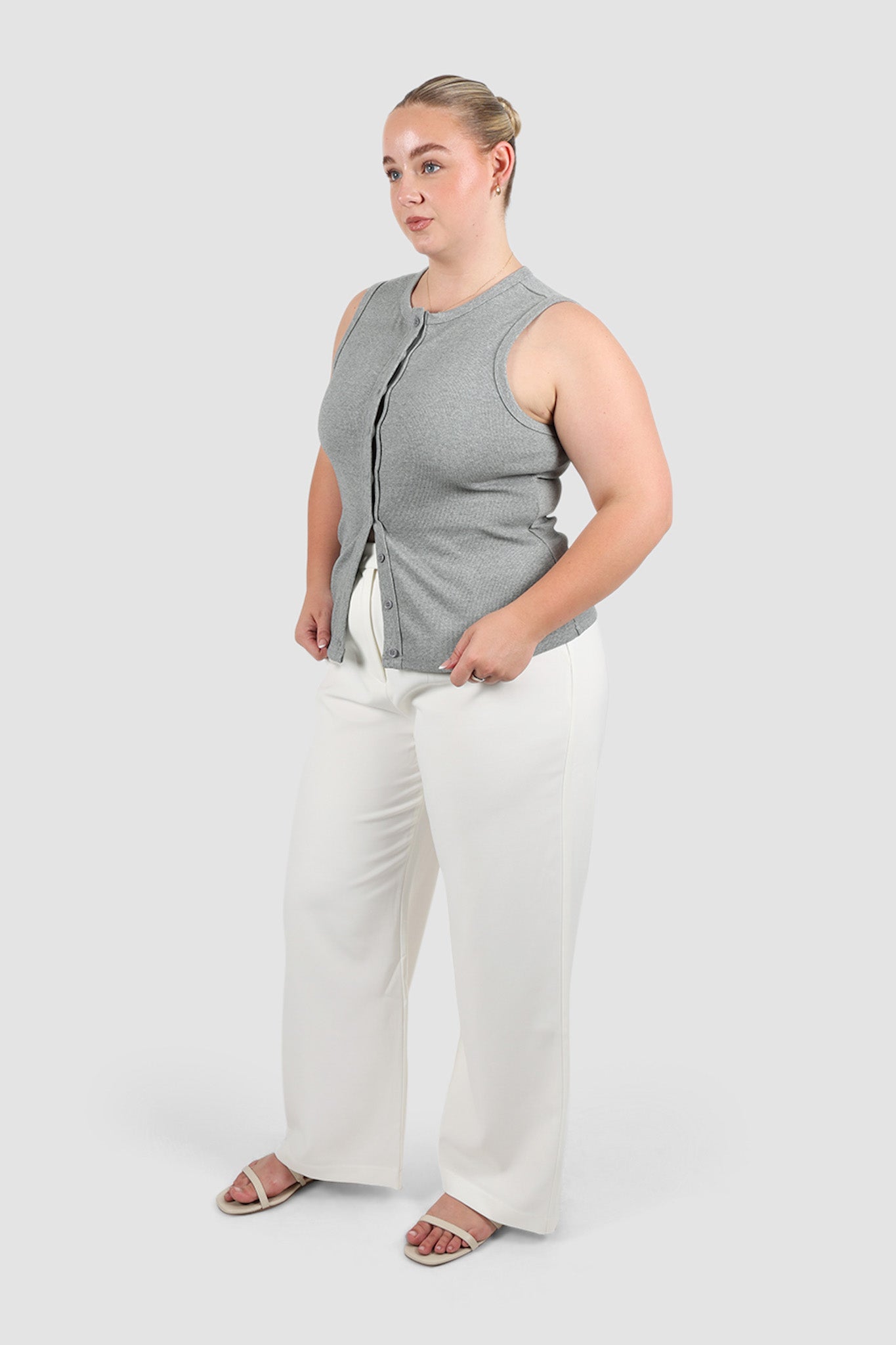 ROLLA TOP GREY MARLE