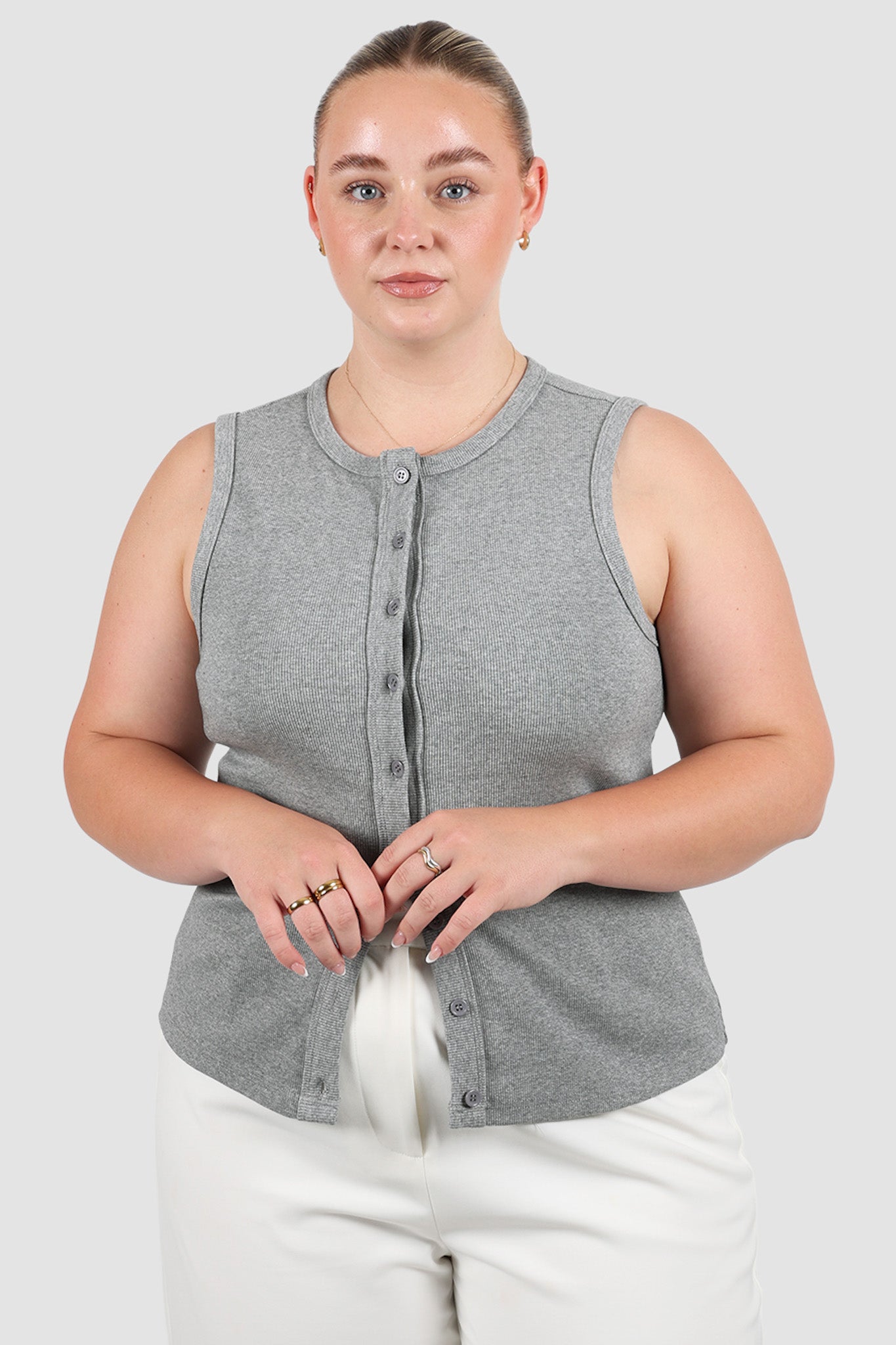 ROLLA TOP GREY MARLE
