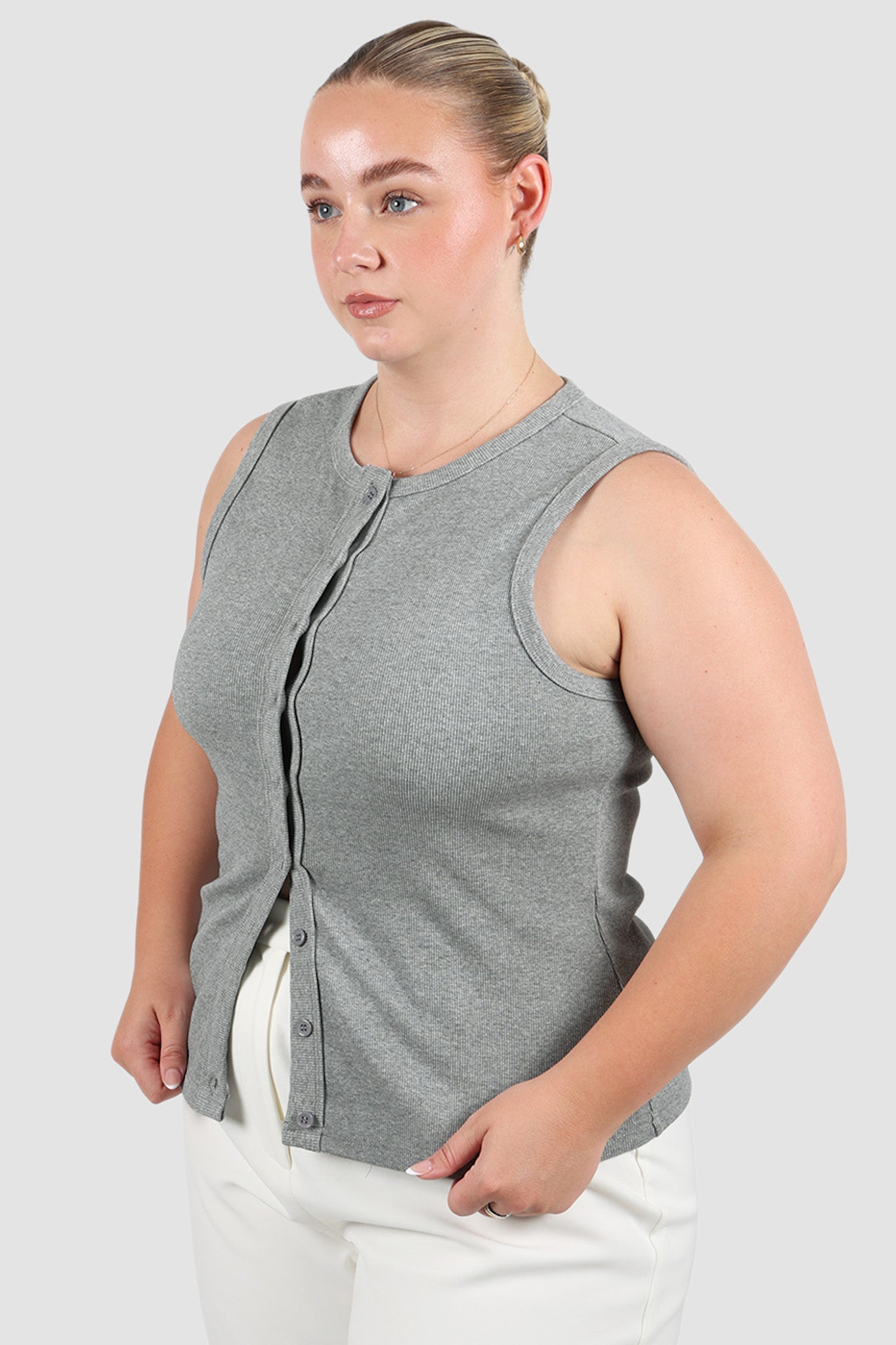 ROLLA TOP GREY MARLE