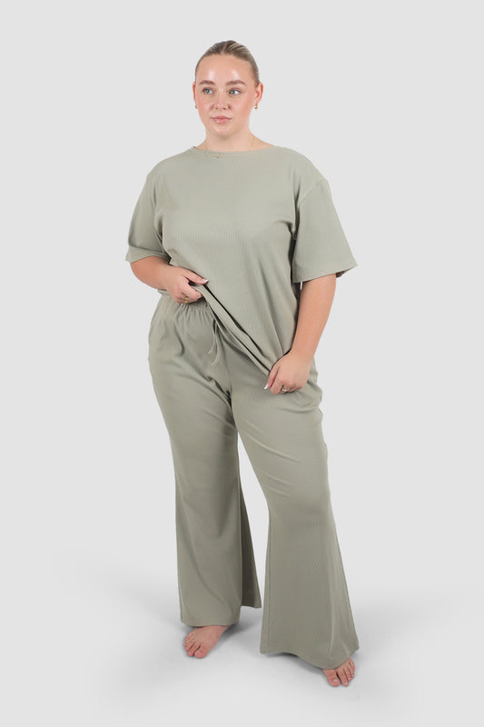 RAYLN RIB PANTS SAGE