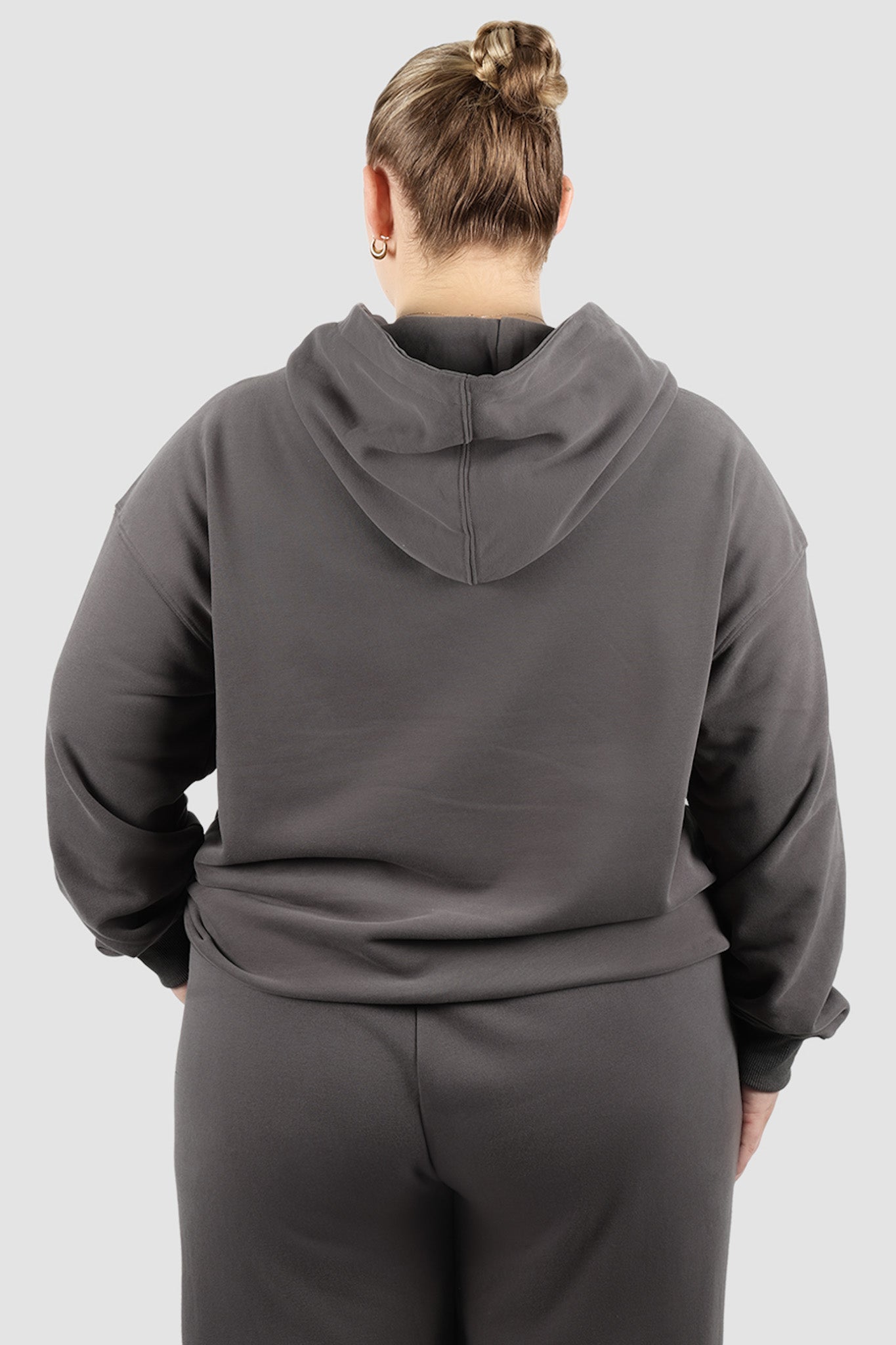 FAYT LOGO HOODIE CHARCOAL