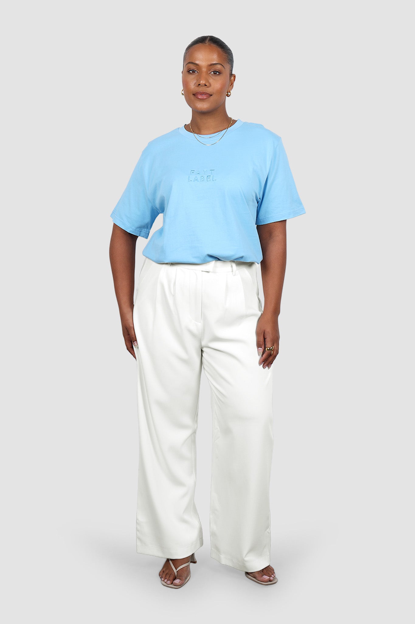 SIGNATURE LOGO TEE BLUE
