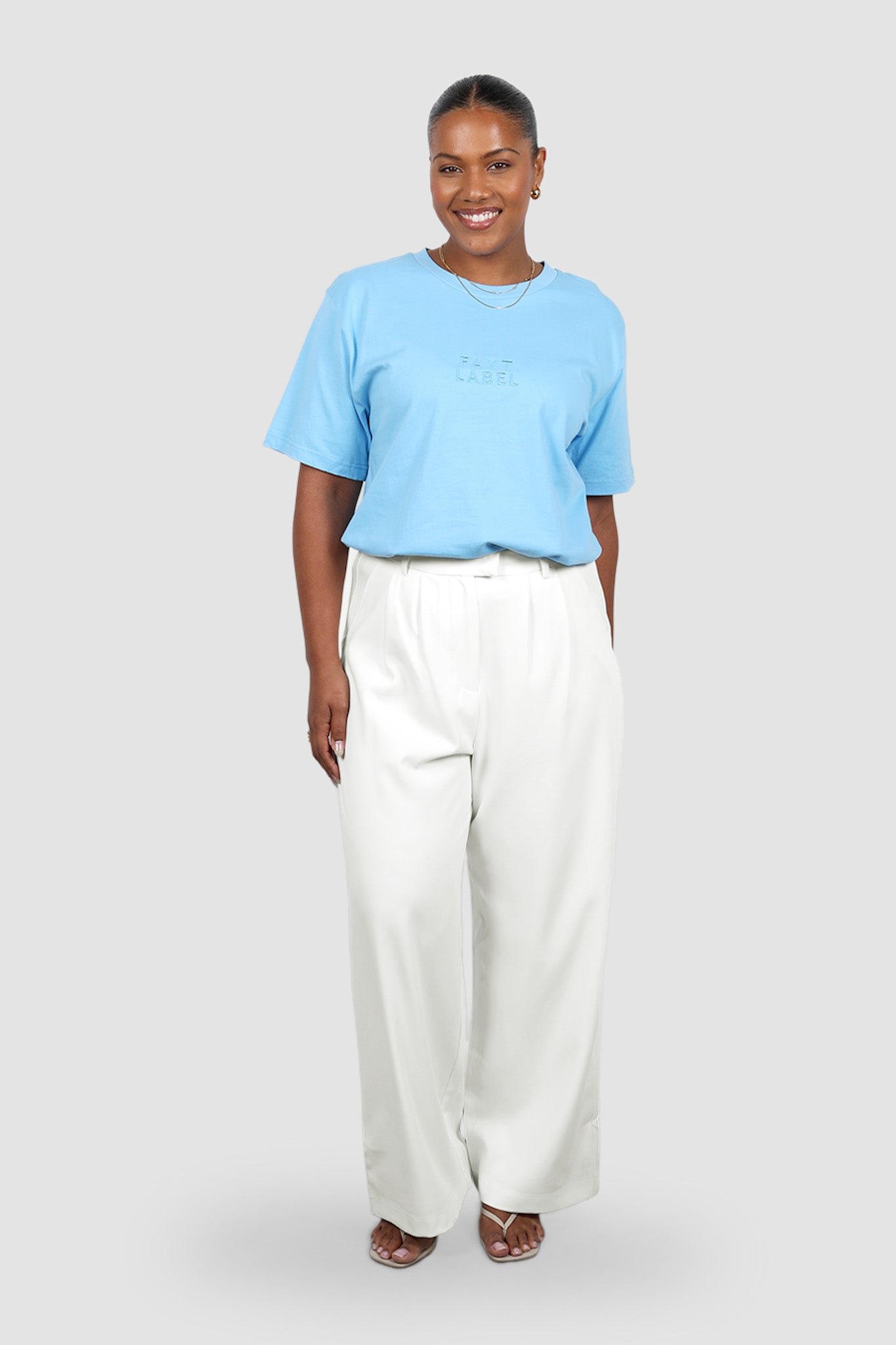 SIGNATURE LOGO TEE BLUE