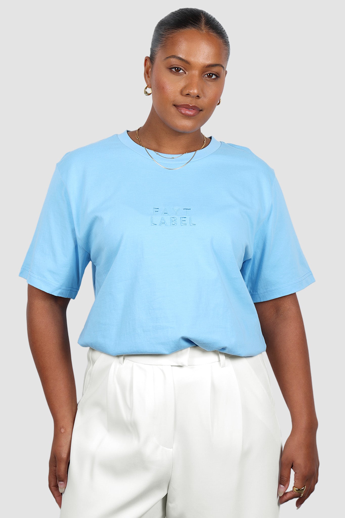 SIGNATURE LOGO TEE BLUE